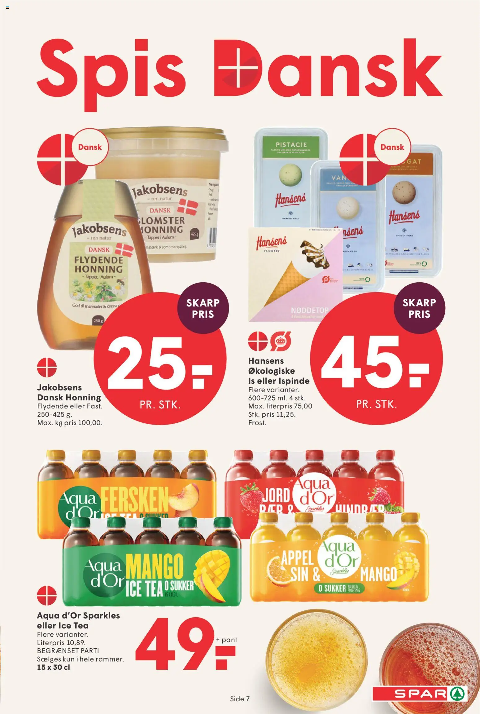 Spar tilbudsavis – gyldig fra 06.03.2026 | Side: 7 | Produkter: Flødeis, Is, Sukker, Søm