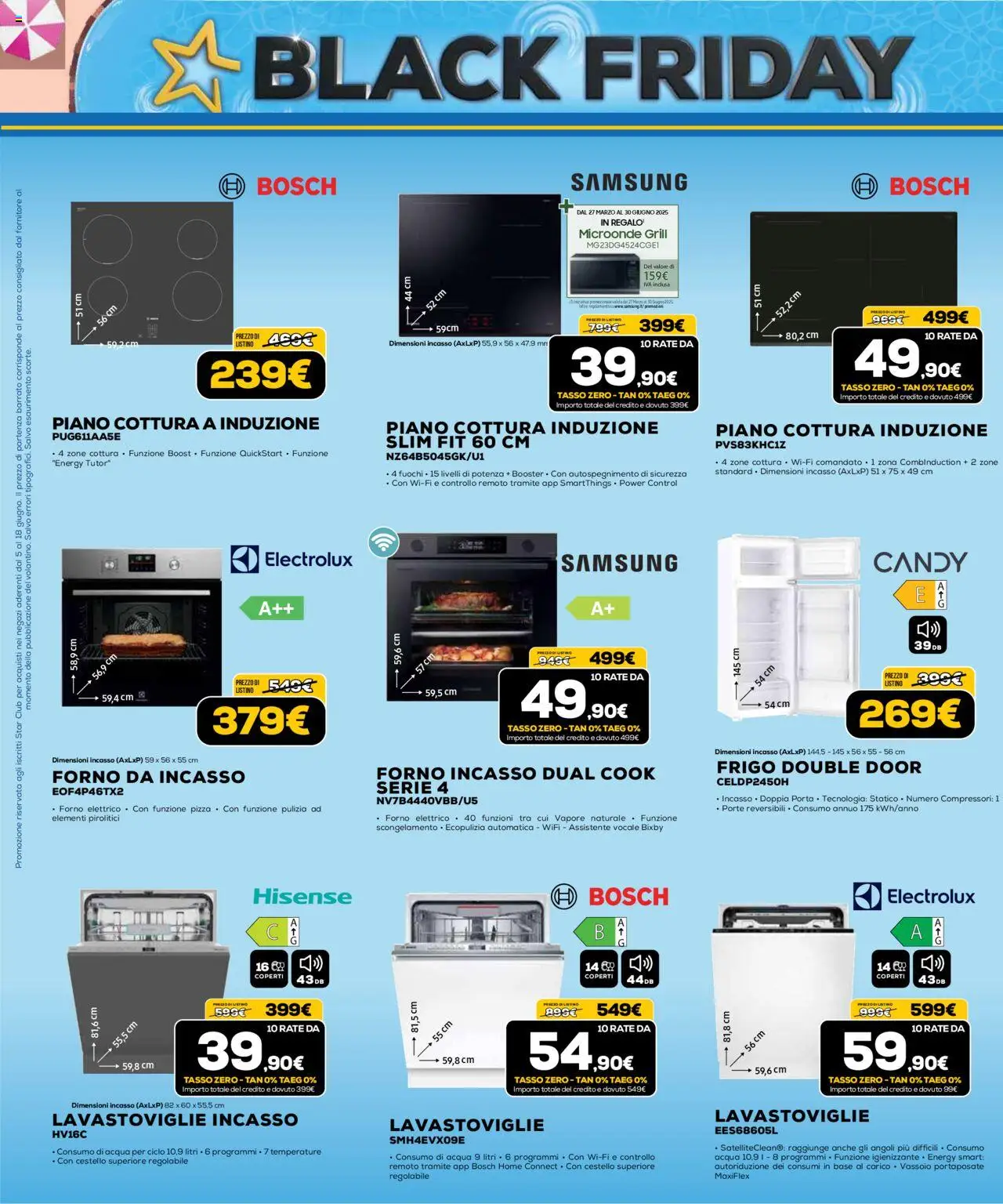 Volantino Euronics del 05.06.2025 | Pagina: 42 | Prodotti: Piano cottura, Vassoio, Piano cottura induzione, Samsung