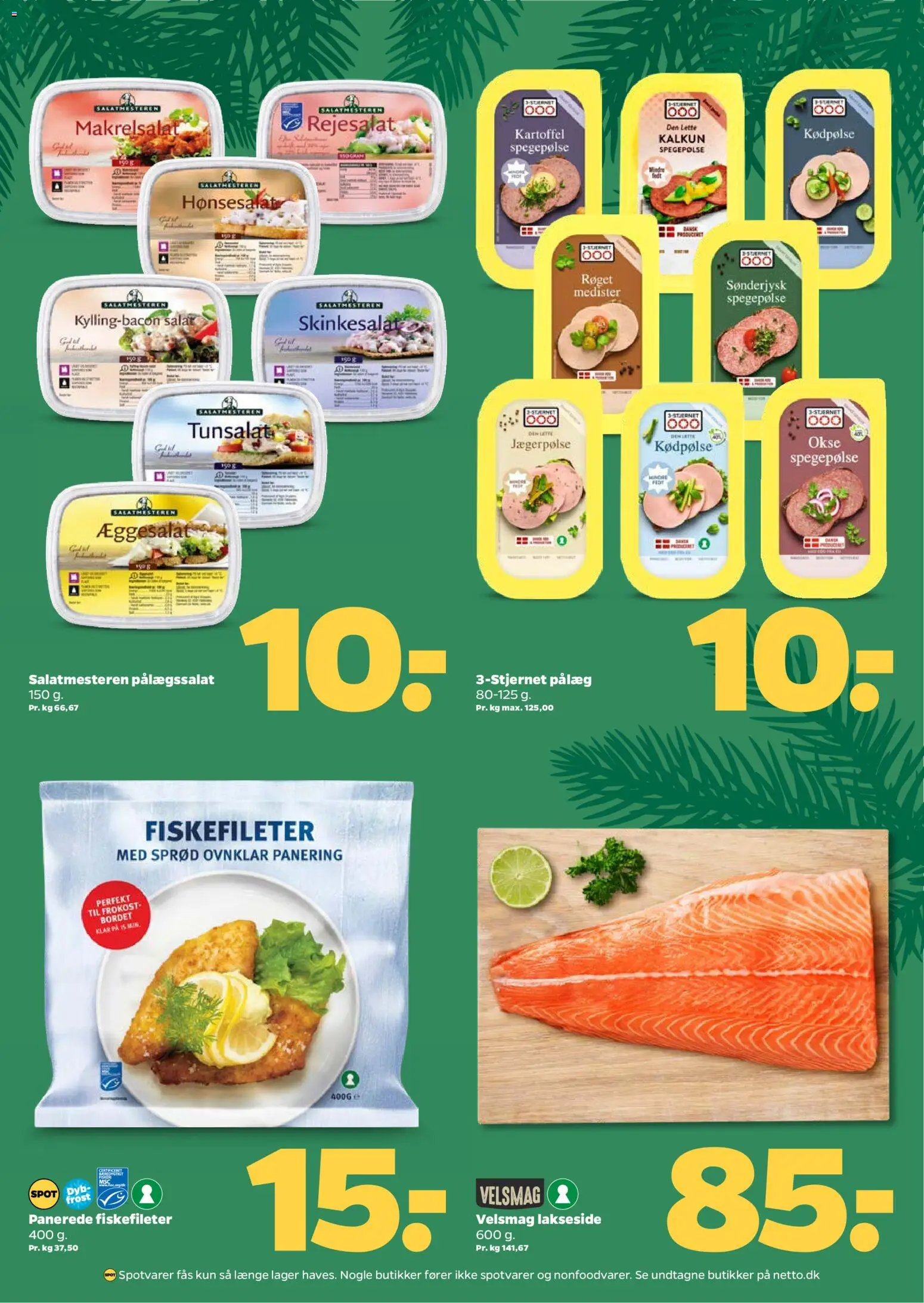 Netto tilbudsavis – gyldig fra 15.11.2025 | Side: 4 | Produkter: Kalkun, Salat, Pålæg, Æggesalat