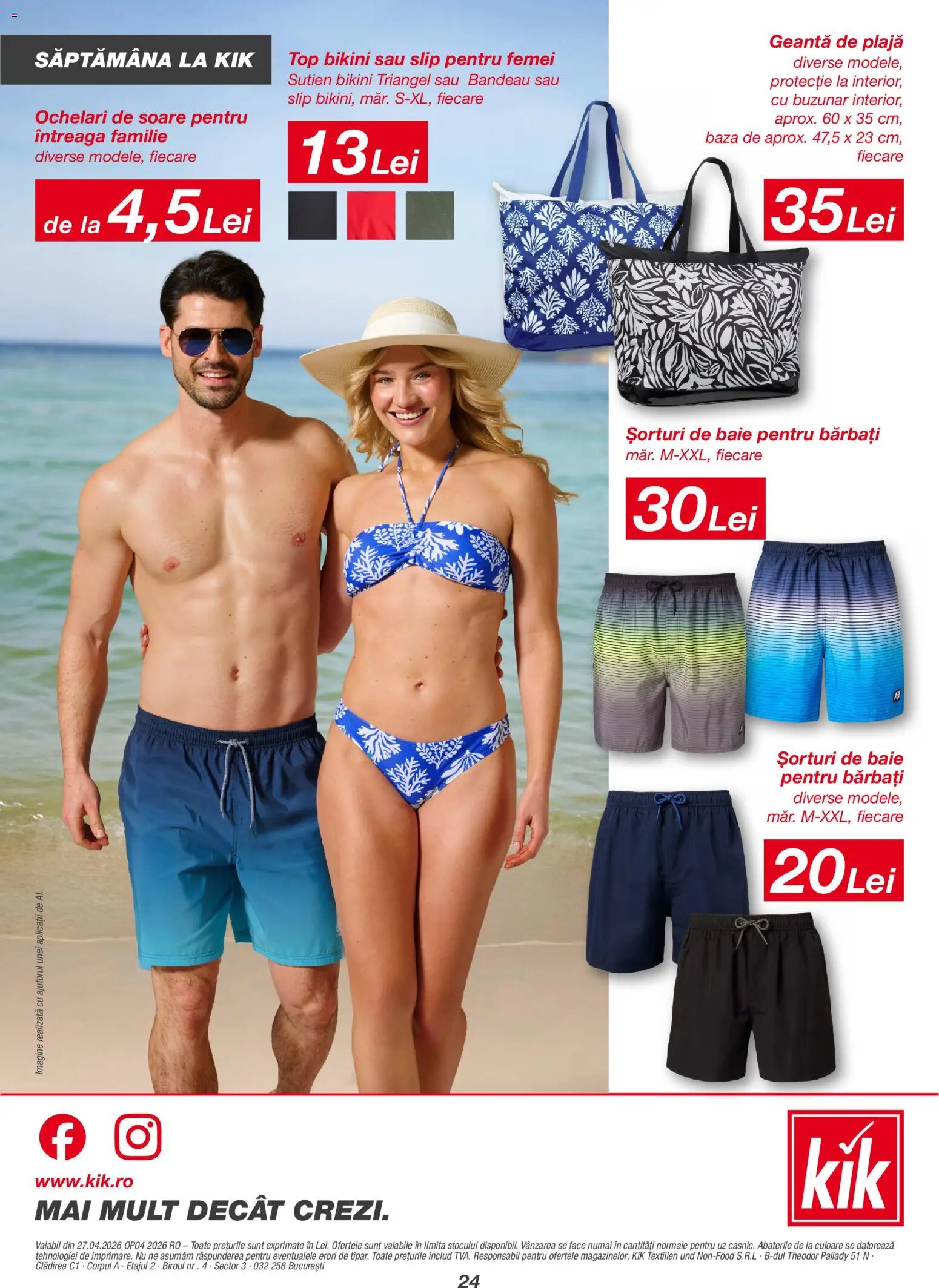 Noul catalog Kik – valabil de la 27.04.2026 | Pagină: 24 | Produse: Ochelari, Geantă, Sutien, Slip