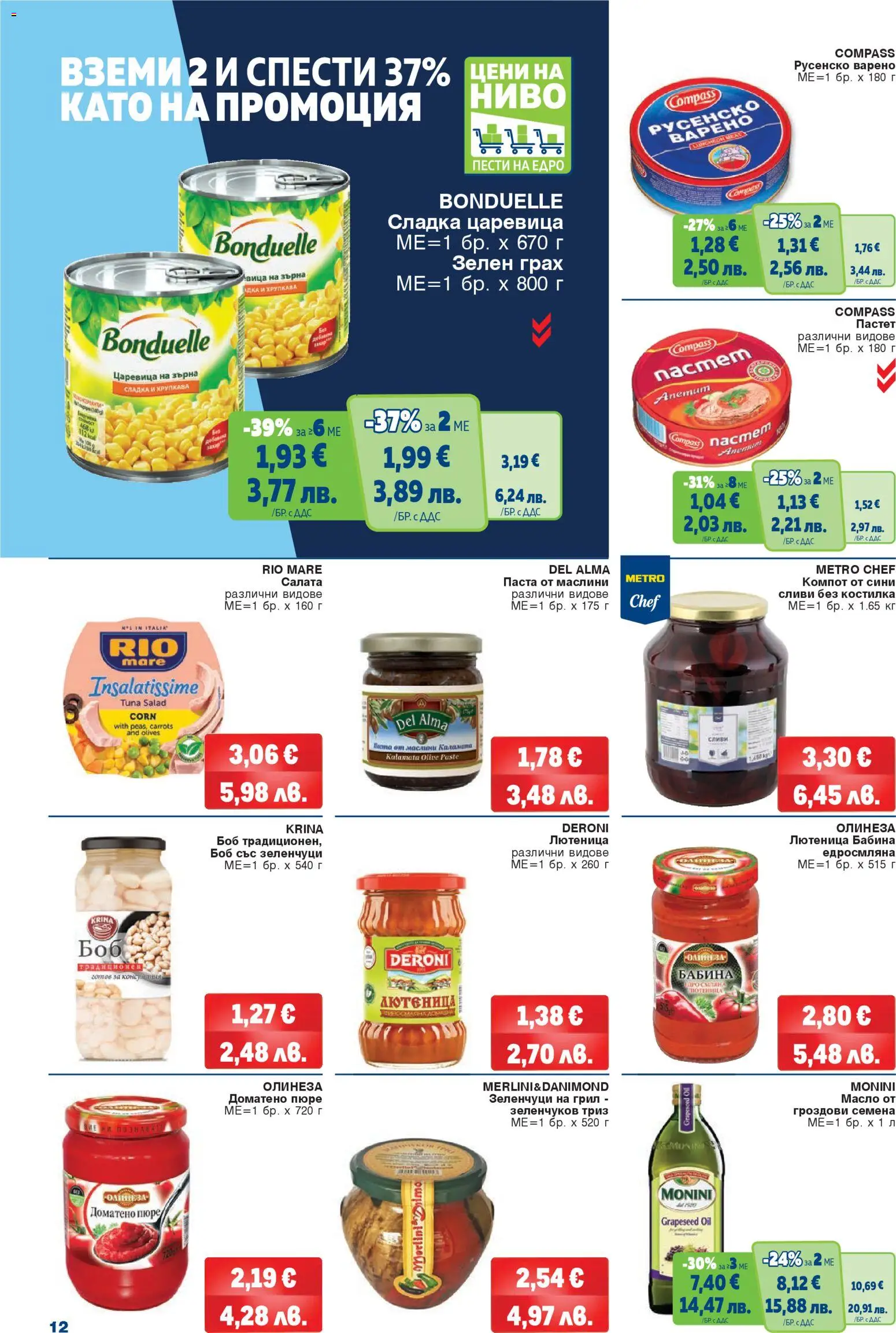 {H1} | Страница: 12 | Продукти: Масло, Пюре, Сливи, Русенско варено