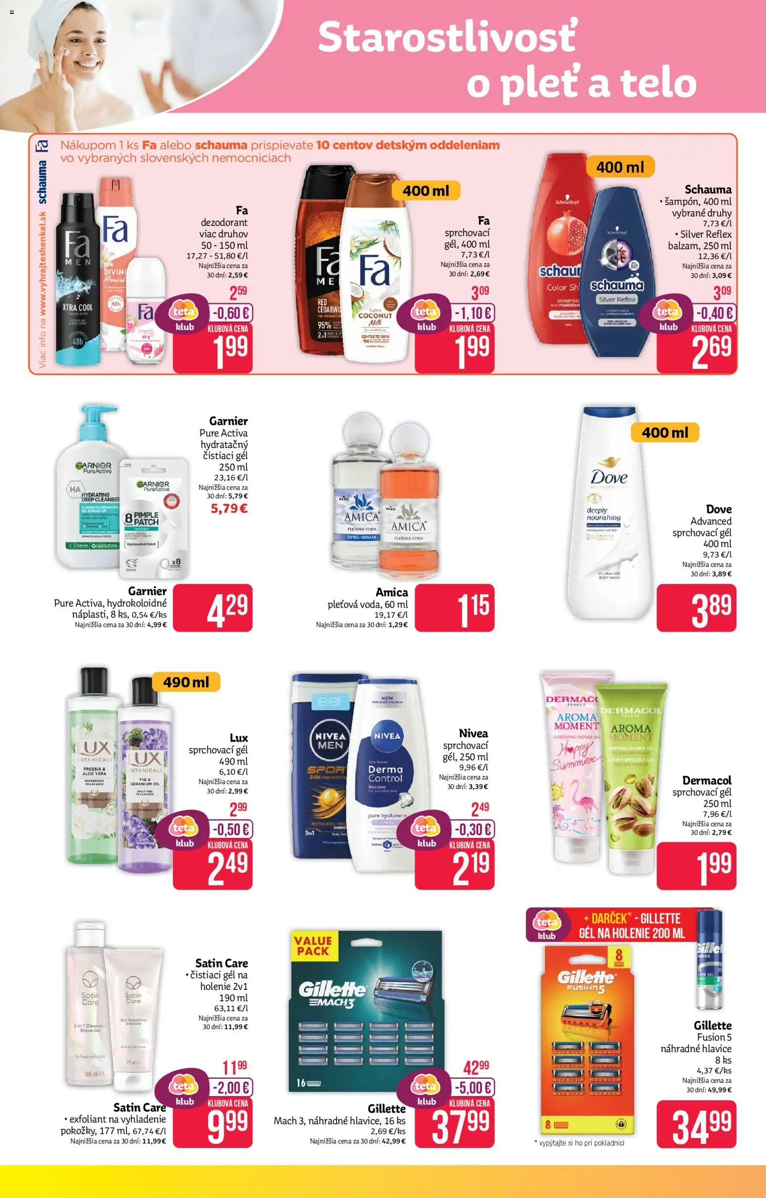 Nové Teta drogerie akcie – leták je platný od 27.10.2025 | Strana: 8 | Produkty: Nivea, Sprchový gél, Dezodorant, Voda