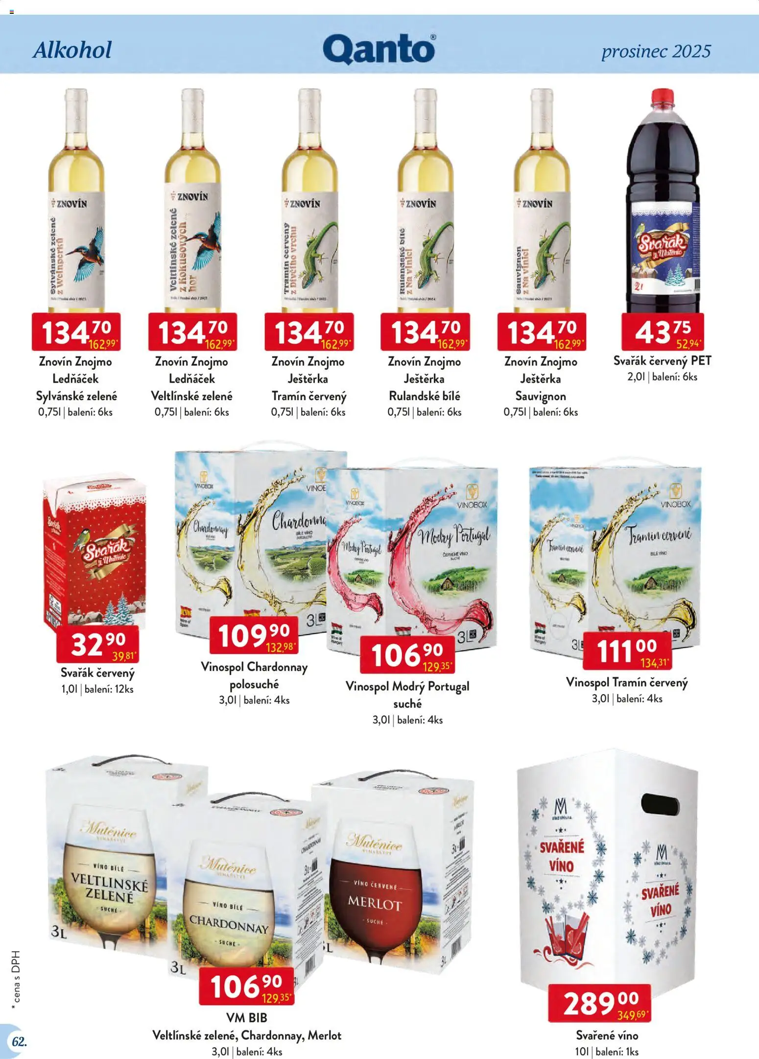 Astur & Qanto leták - Velkoobchod 12/2025 od 01.12.2025 | Strana: 62 | Produkty: Bílé víno, Svařené víno, Merlot, Tramín červený
