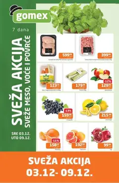 Gomex sveža akcija - pregled Gomex kataloga - važi od 03.12.2025
