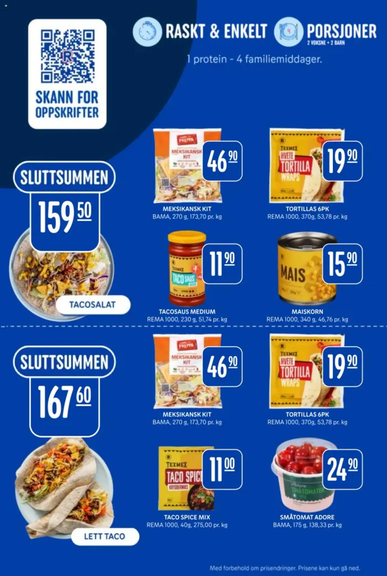 {H1} | Side: 3 | Produkter: Суміш дитяча, Saus, Necessär, Taco