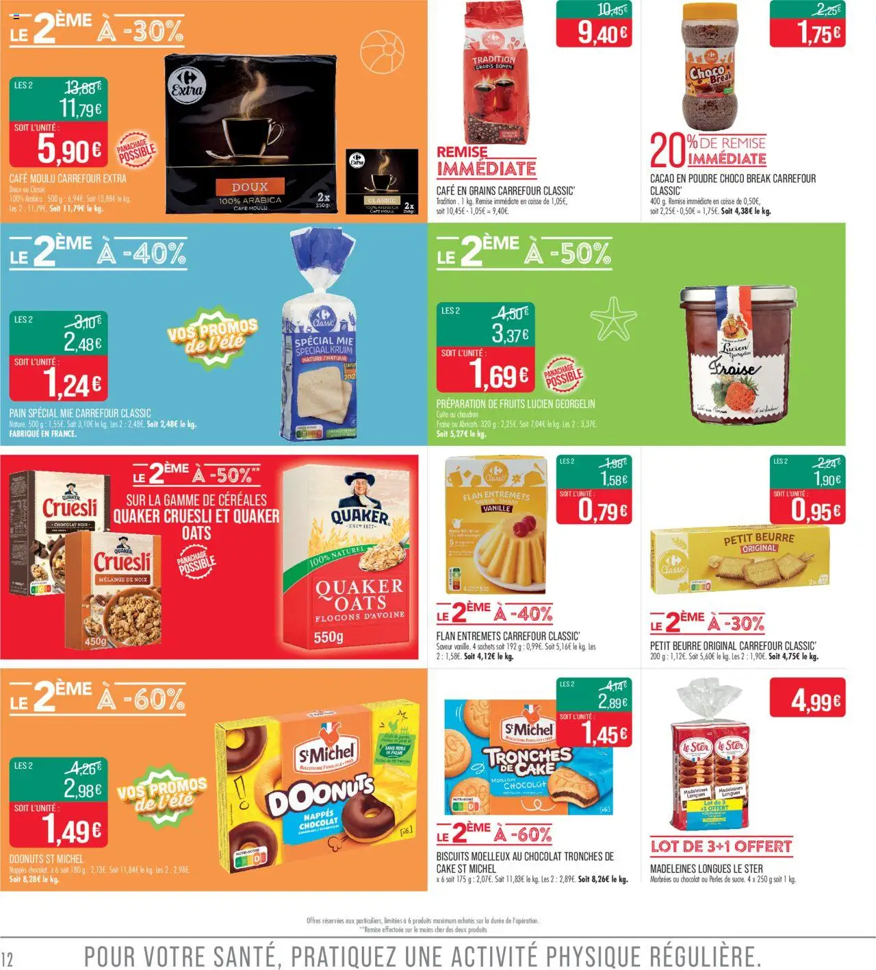  | Page: 12 | Produits: Flocons, Café moulu, Chocolat, Biscuits