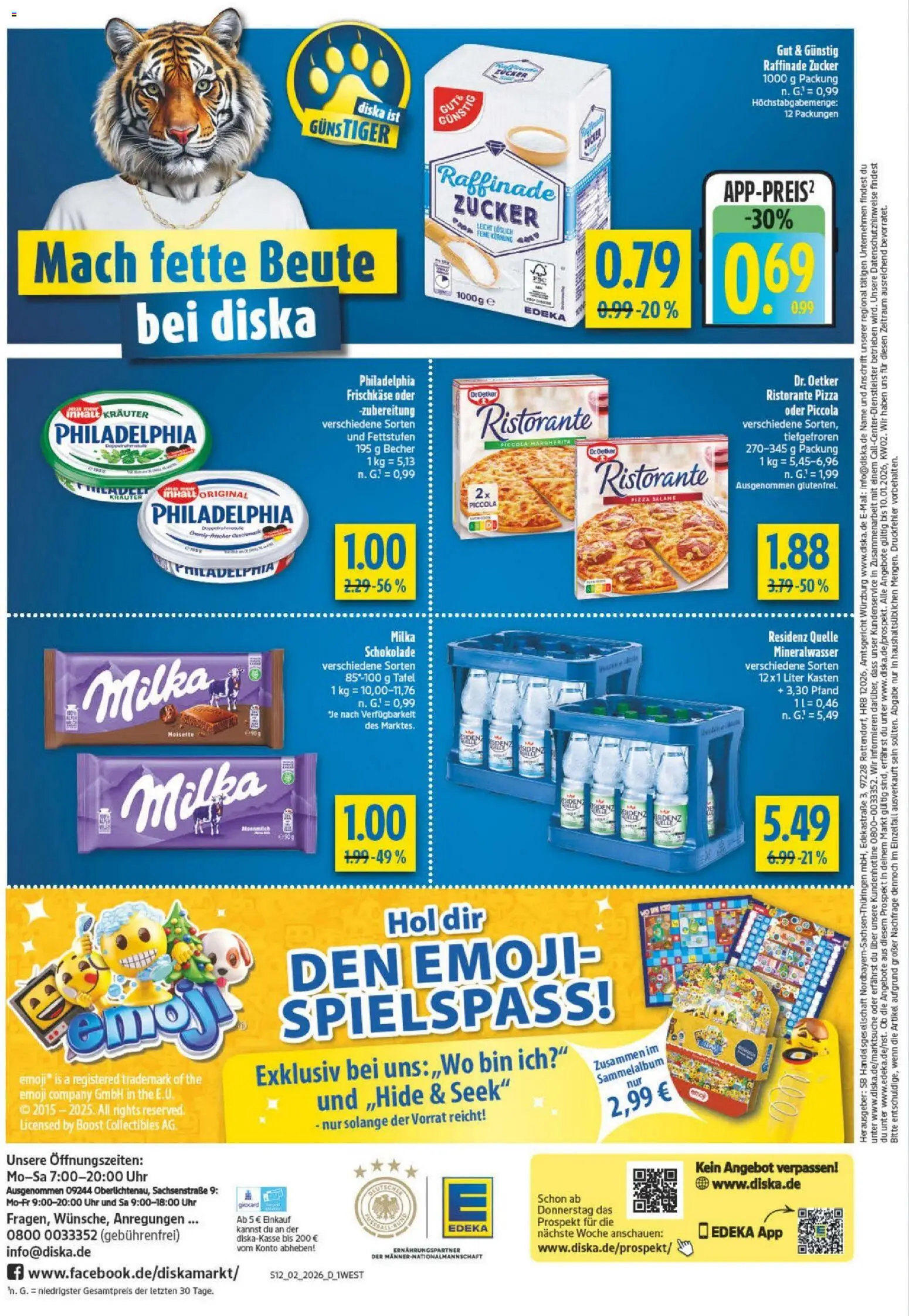 Diska - Diska Angebote Bayern KW02 – gültig ab 05.01.2026 | Seite: 12 | Produkte: Schokolade, Milka, Pizza, Uhr