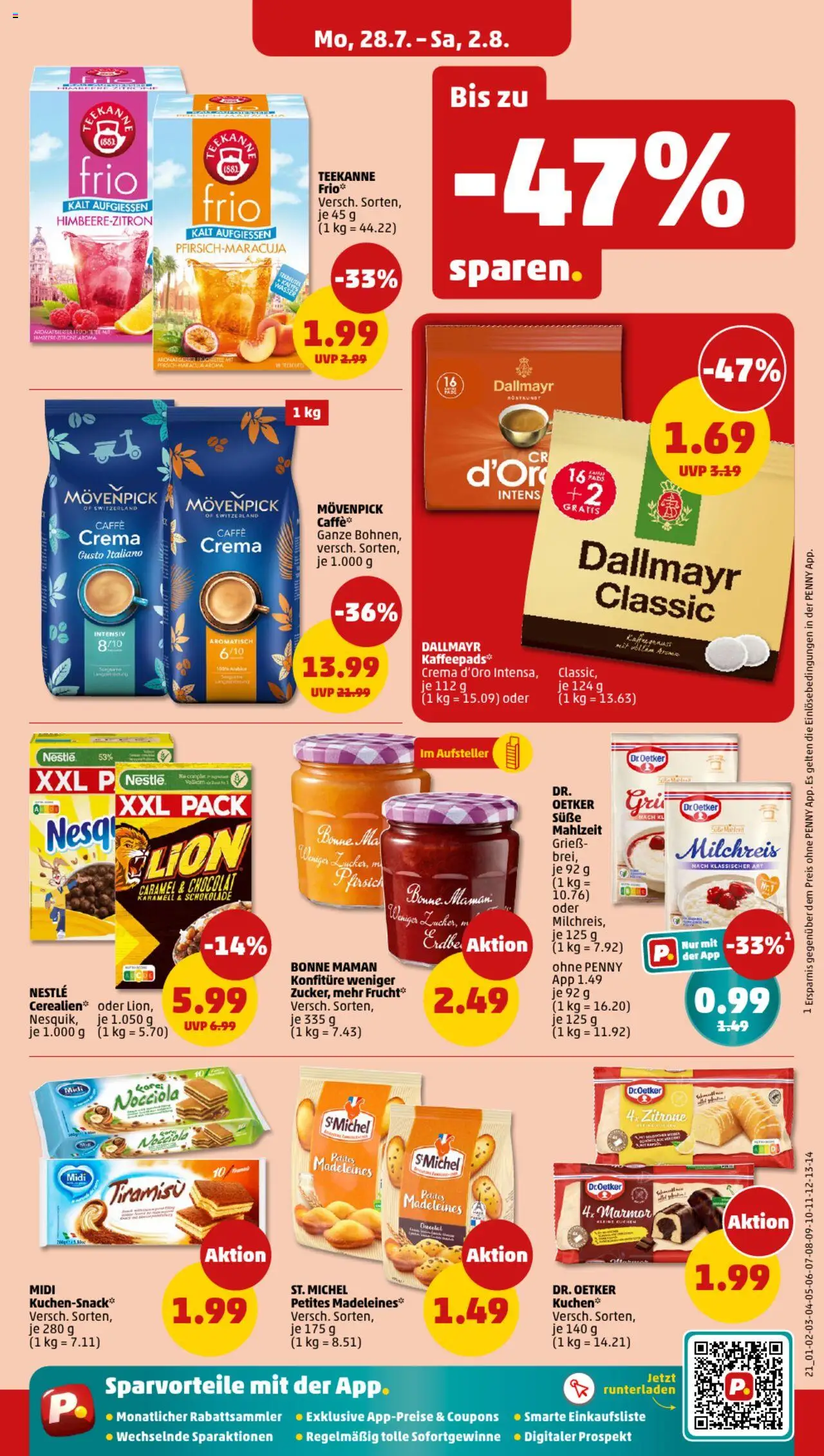 Penny Prospekt 	 - gültig ab dem 28.07.2025 | Seite: 21 | Produkte: Schokolade, Wasser, Zitrone, Bonne maman