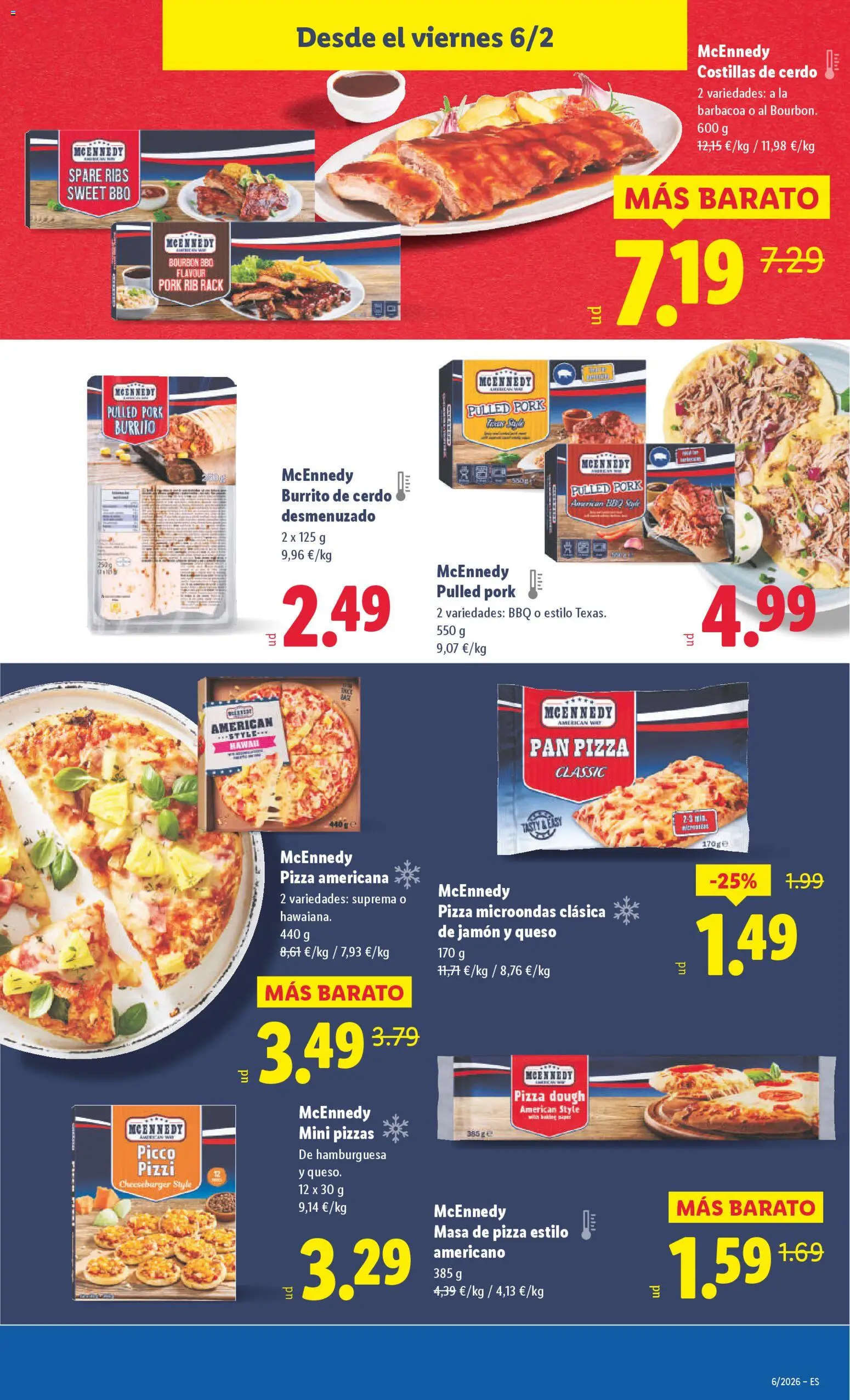 Lidl folleto │ válido desde el 02.02.2026 | Página: 35 | Productos: Queso, Pan, Pizza, Barbacoa