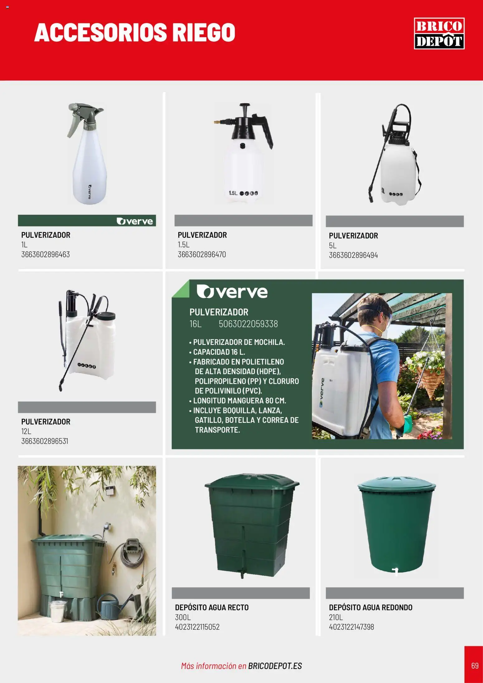 Brico Depôt folleto Jardín 2026 │ válido desde el 02.04.2026 | Página: 69 | Productos: Manguera