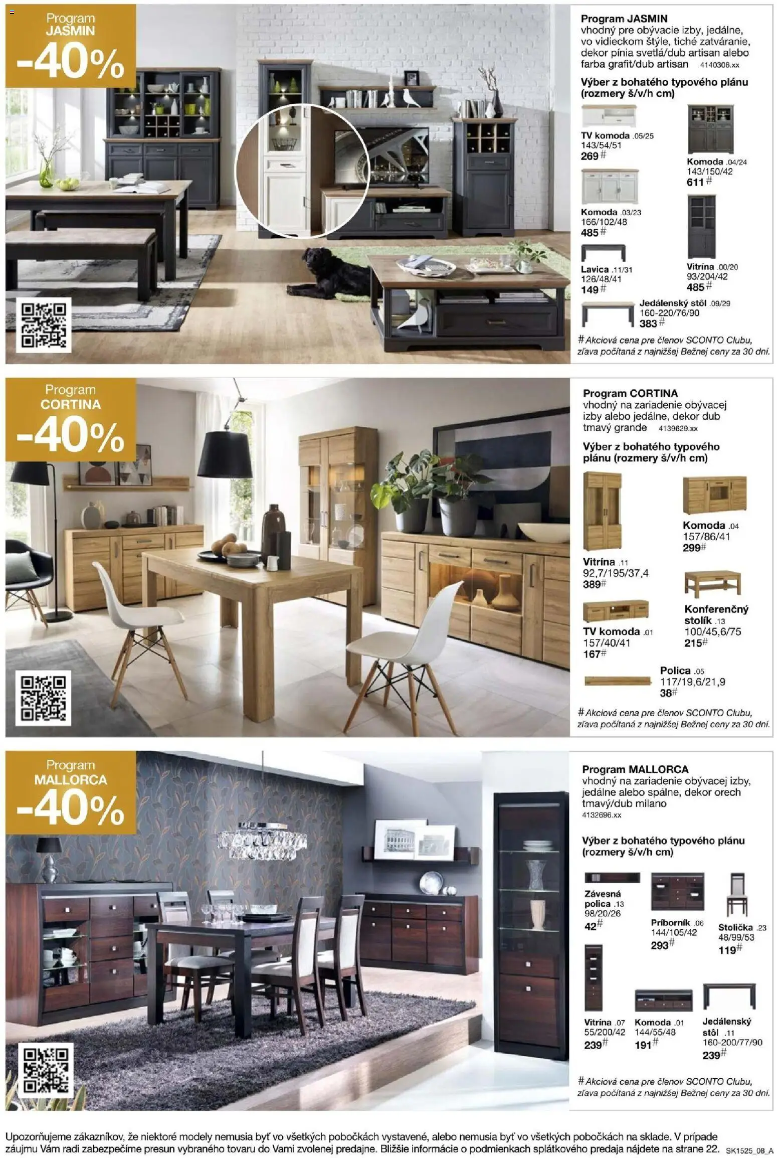Nové Sconto nábytok akcie – leták je platný od 26.11.2025 | Strana: 8 | Produkty: Tv, Jedálenský stôl, Stôl, Lavica
