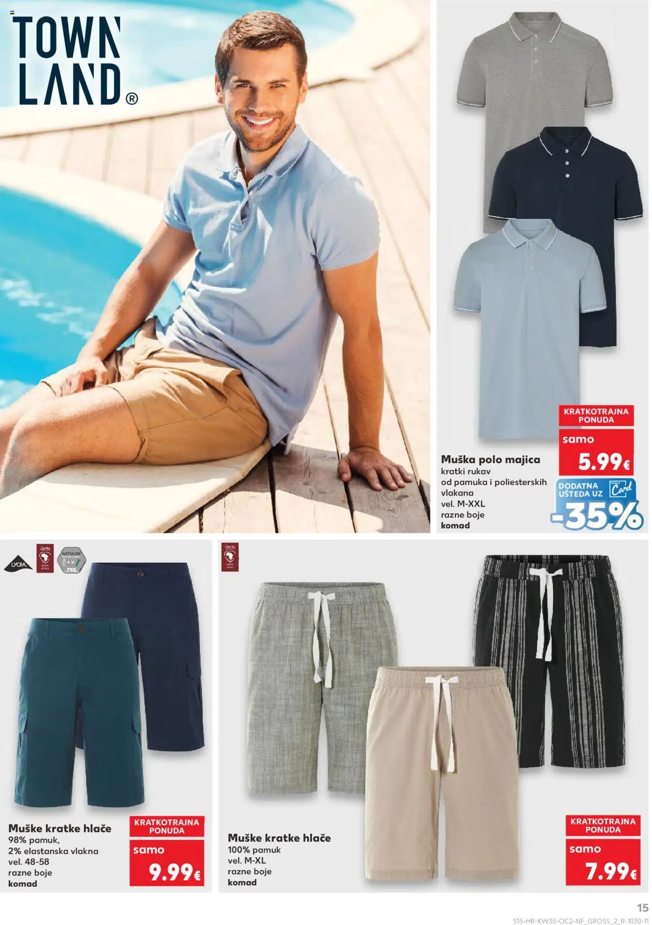 Kaufland katalog | vrijedi od 27.08.2025 | Stranica: 15 | Proizvodi: Majica, Hlače, Kratke hlače