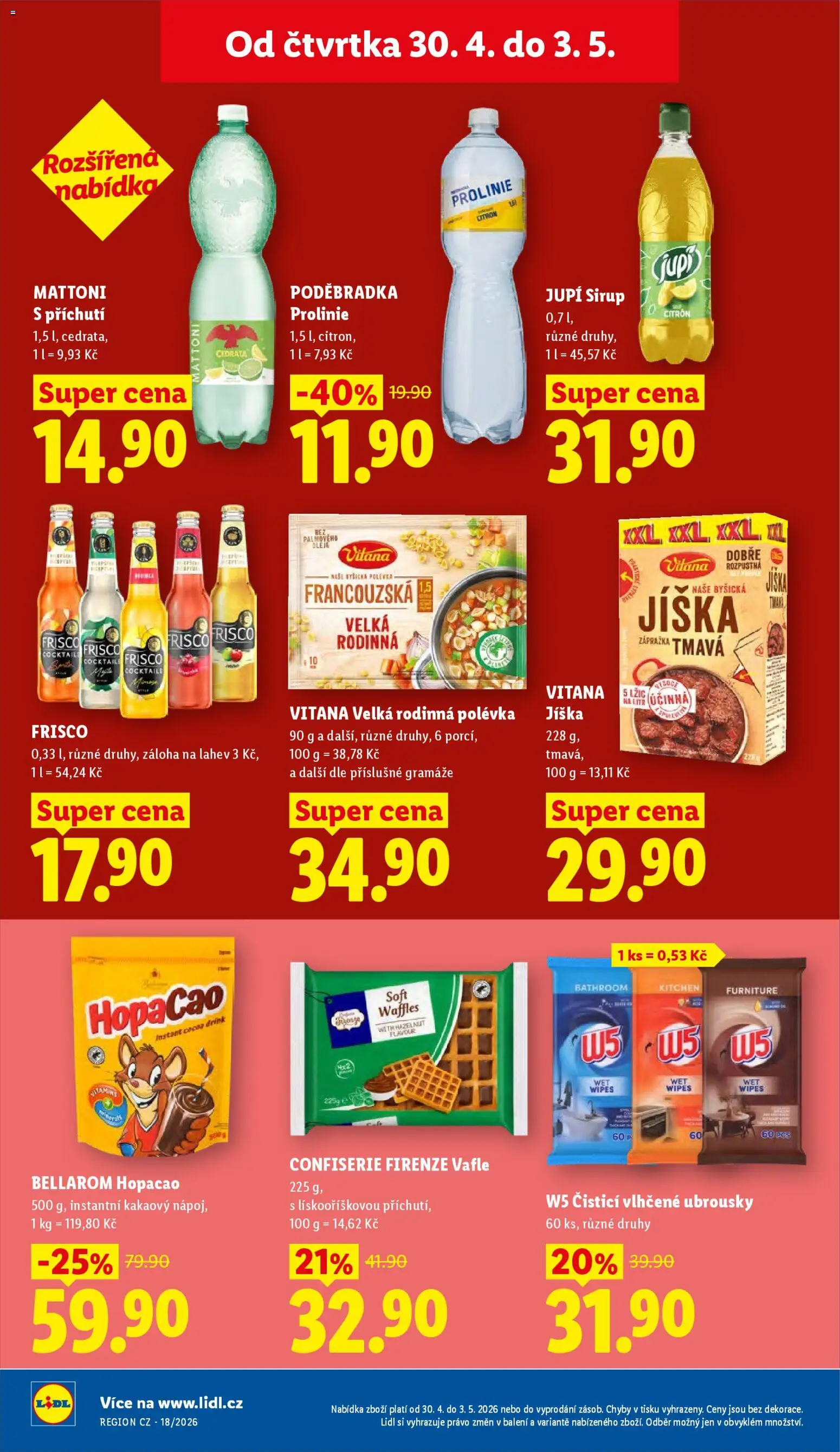 Lidl leták od 30.04.2026 | Strana: 21 | Produkty: Oleje, Frisco, Jupí, Sirup