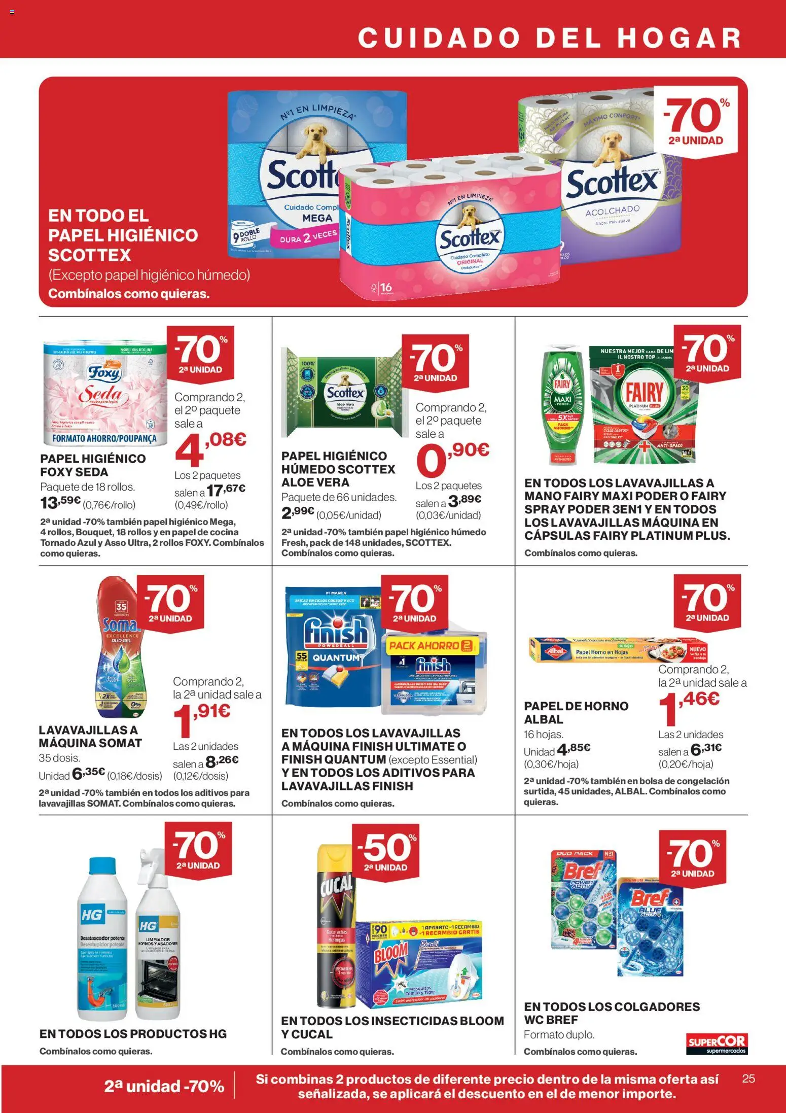 Supercor folleto │ válido desde el 25.03.2026 | Página: 25 | Productos: Papel higienico, Bolsa, Cocina, Lavavajillas
