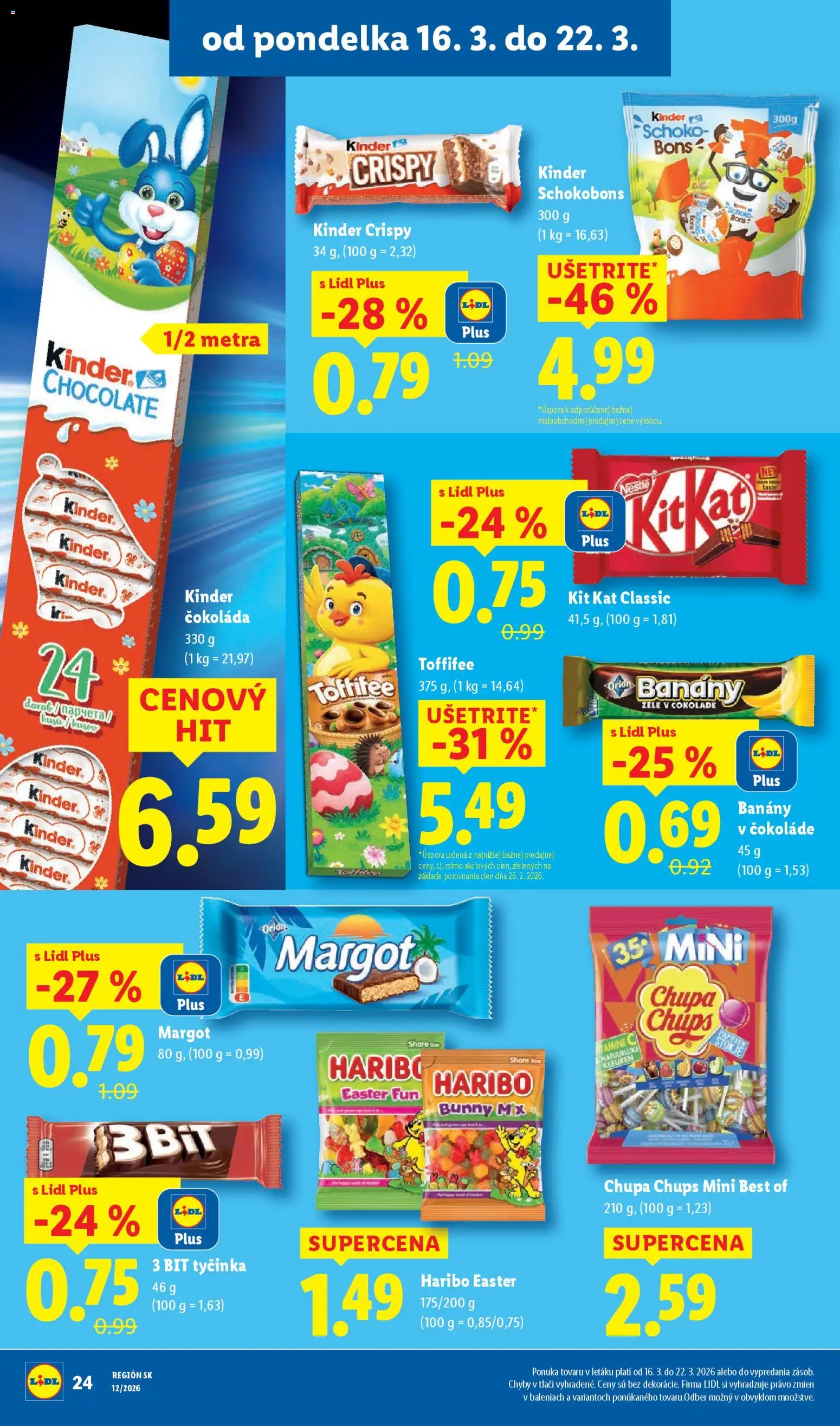 Nové Lidl akcie – leták je platný od 19.03.2026 | Strana: 64 | Produkty: Banány v čokoláde, Banány, Čokoláda, Toffifee