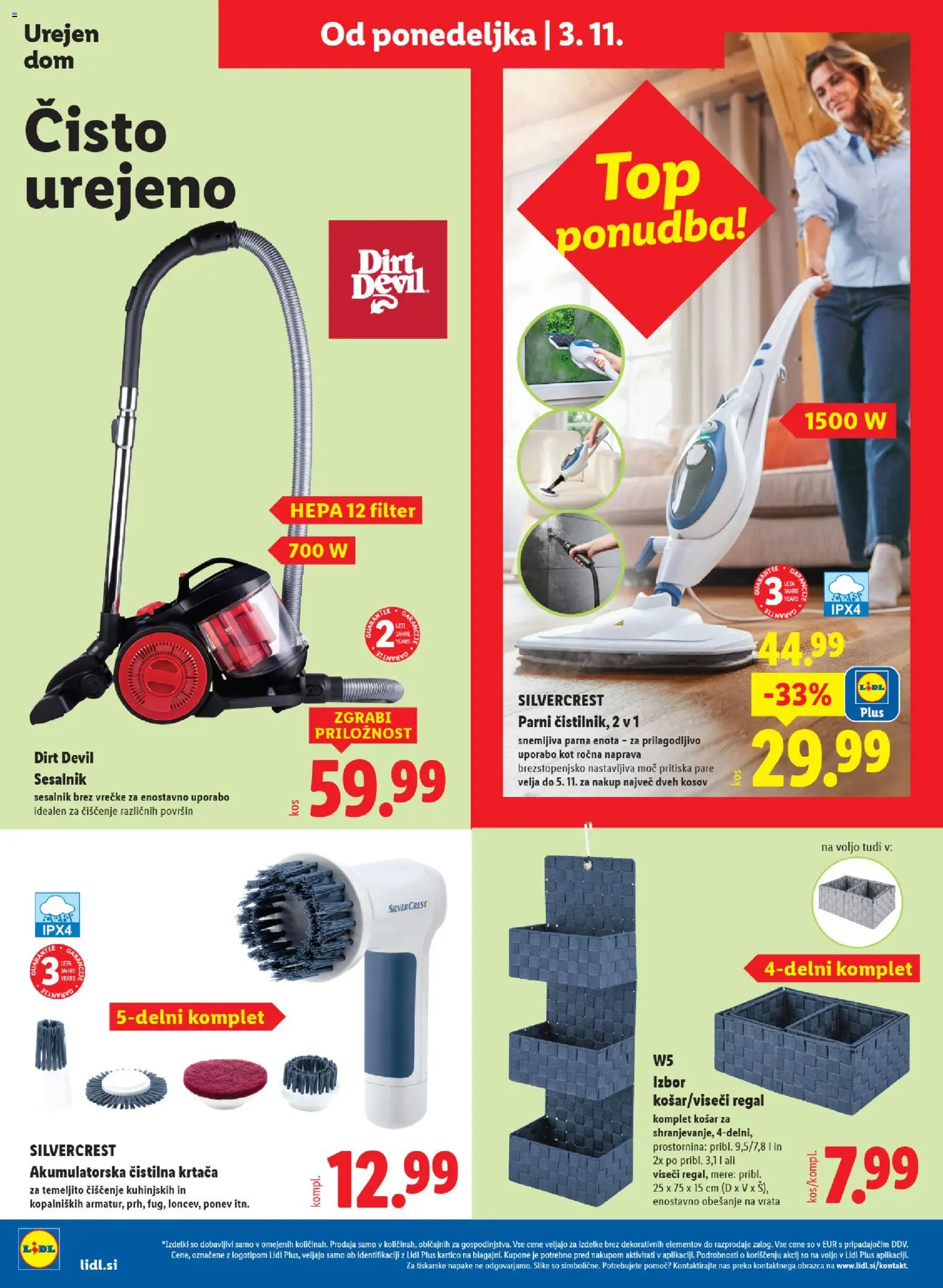 Novi Lidl katalog ponudbe – veljaven od 29.10.2025 | Stran: 70 | Izdelki: Krtaca, Regal, Sesalnik, Vrata
