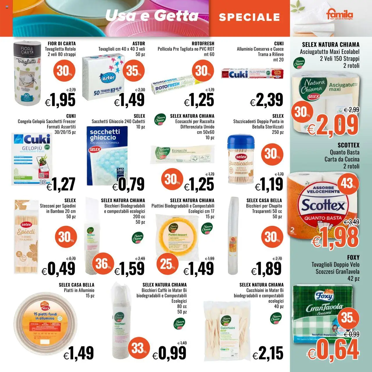 Volantino Famila del 31.07.2025 | Pagina: 17 | Prodotti: Caffè, Freezer, Pellicola, Alluminio