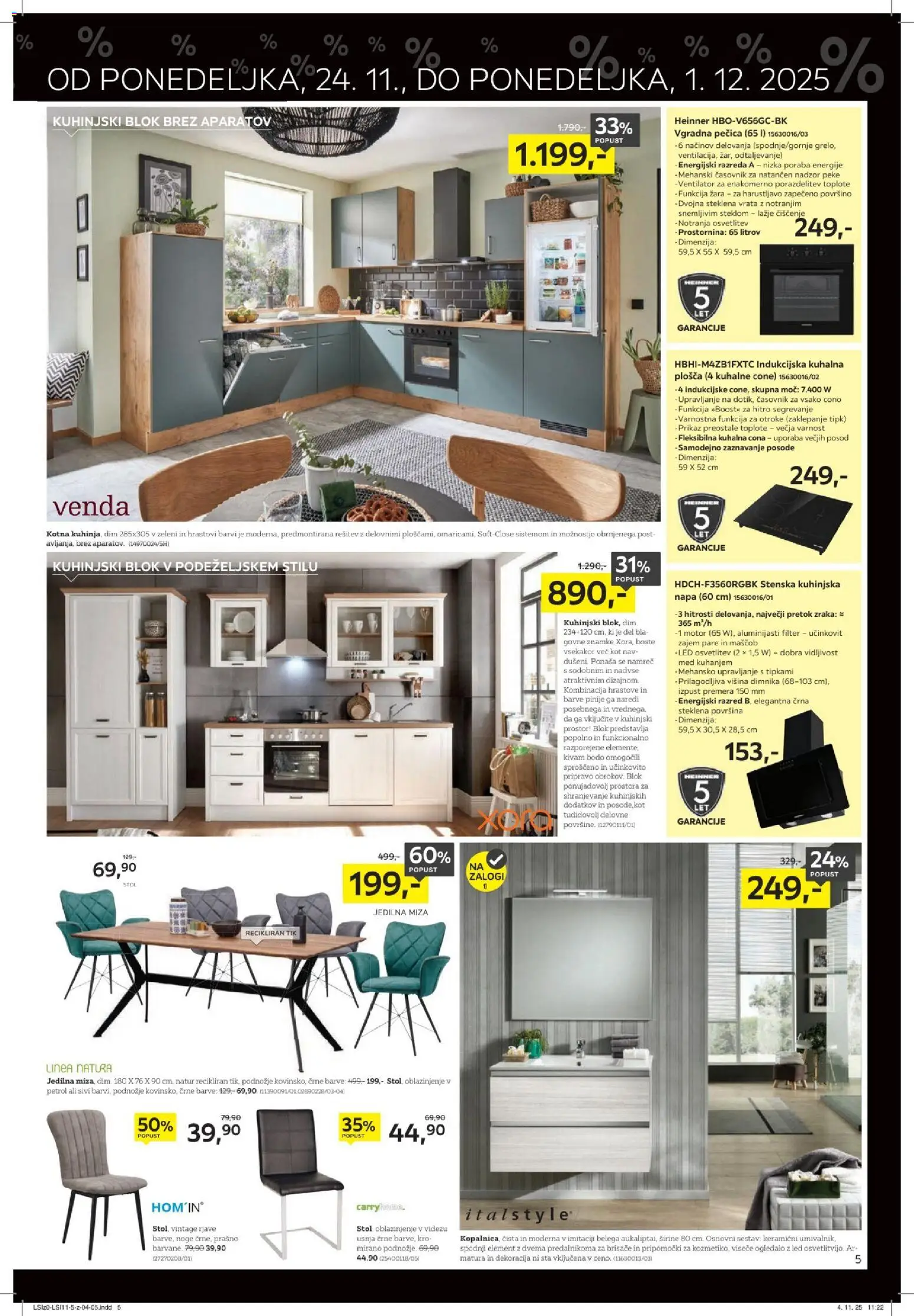 Novi XXXL Lesnina katalog ponudbe – veljaven od 23.11.2025 | Stran: 5