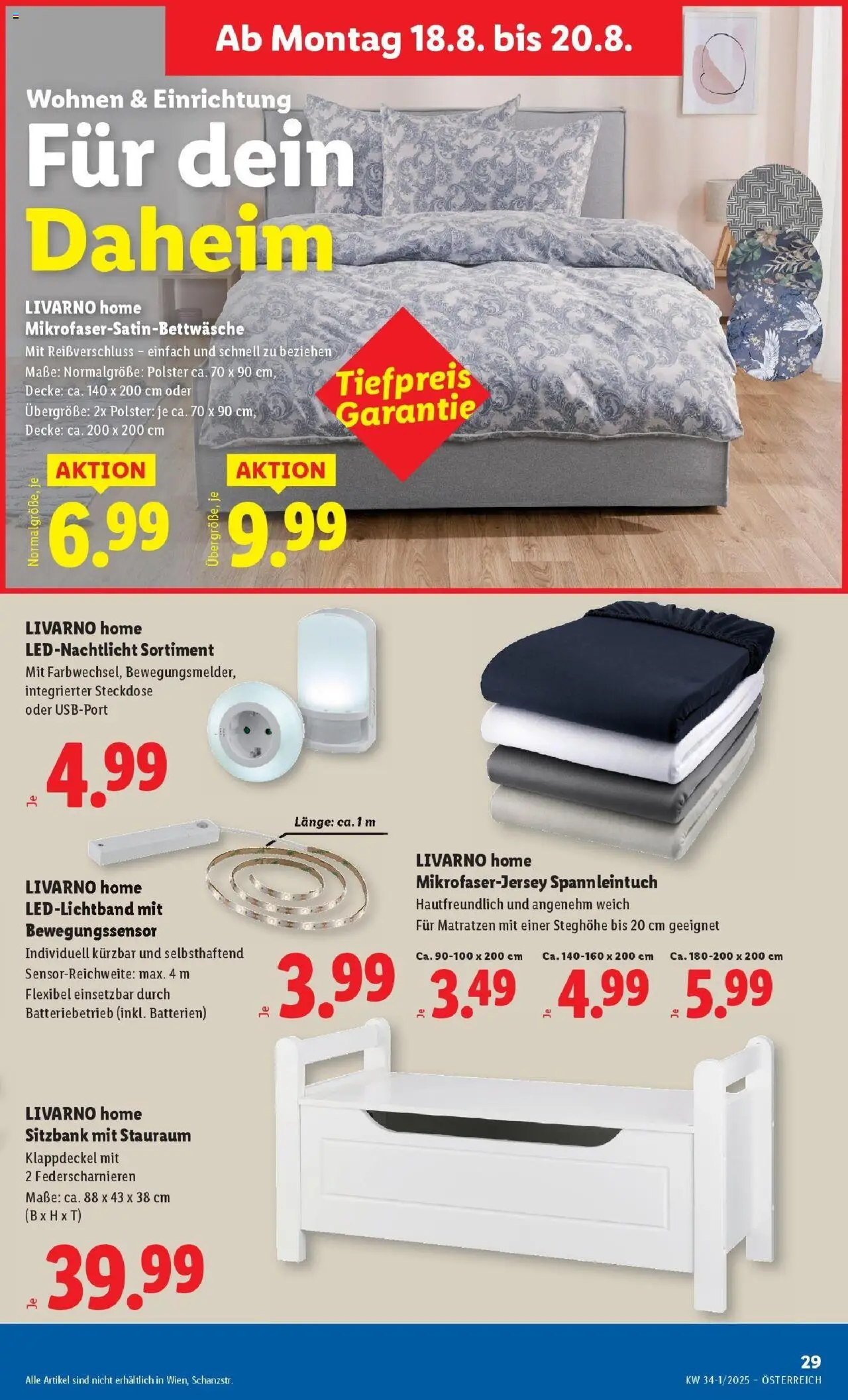 Lidl Flugblatt - Wien gültig ab 14.08.2025 | Seite: 33 | Produkte: Decke, Steckdose