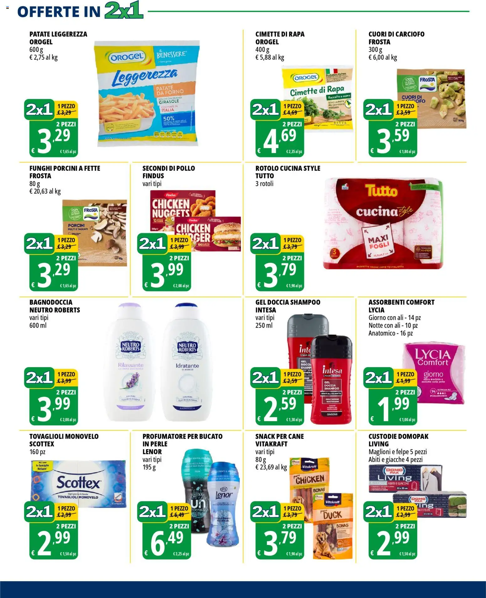 Volantino Tigros del 07.04.2026 | Pagina: 5 | Prodotti: Shampoo, Abiti, Nuggets, Olio