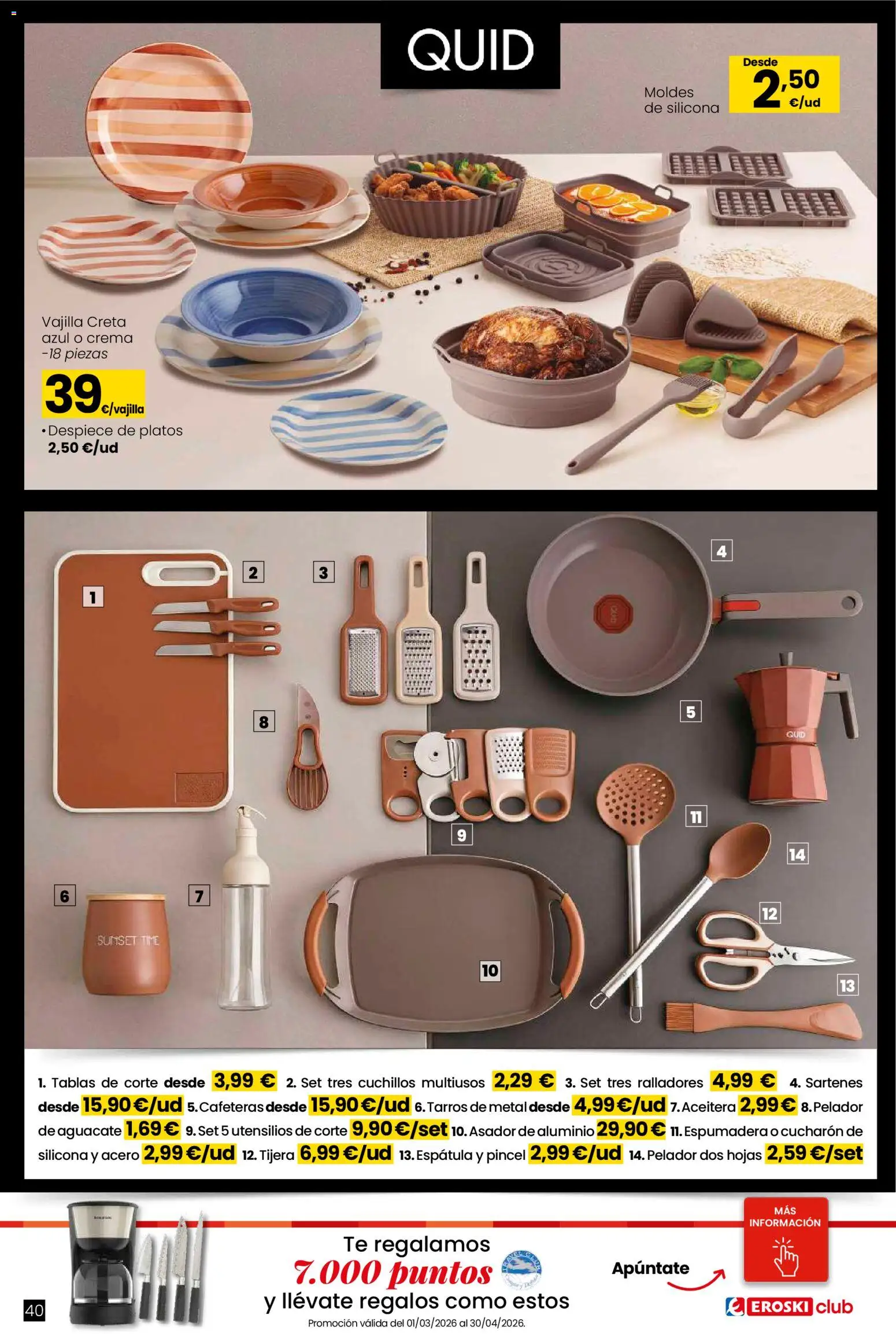 Eroski - Qué planazo │ válido desde el 26.03.2026 | Página: 40 | Productos: Crema, Té, Βρεφικό κρεβάτι