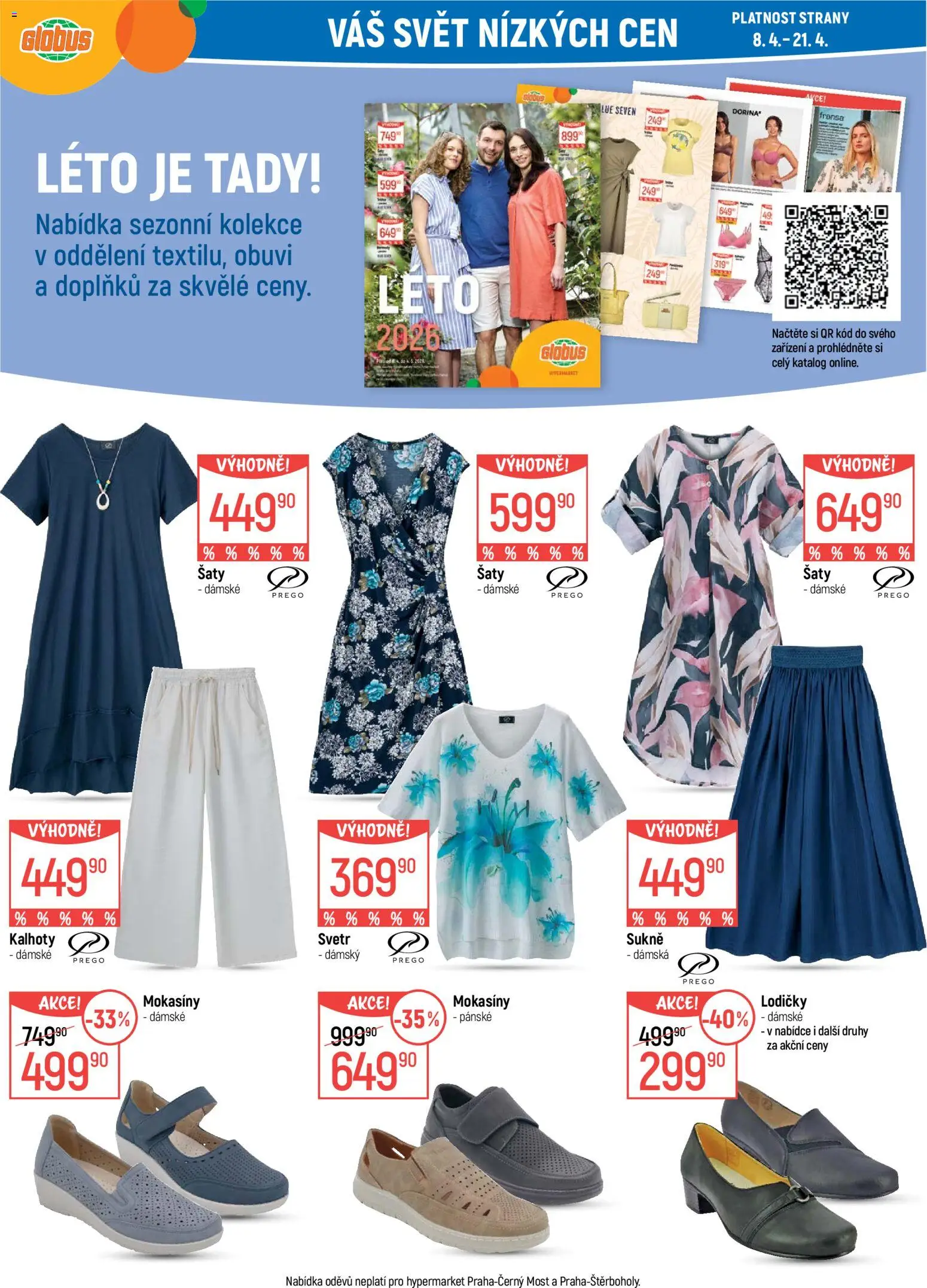 Globus leták - Opava od 08.04.2026 | Strana: 37 | Produkty: Sukně, Globus, Kalhoty, Lodičky
