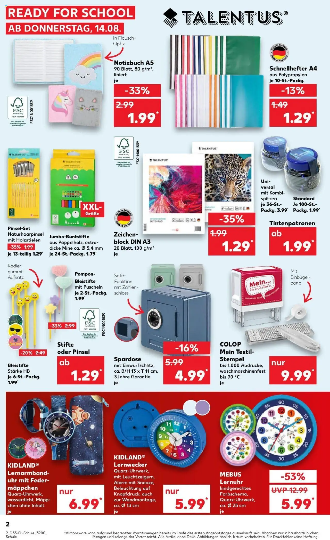 Kaufland prospekt Eschwege	 - gültig ab dem 14.08.2025 | Seite: 58 | Produkte: Box, Pinsel, Notebook, Notizbuch