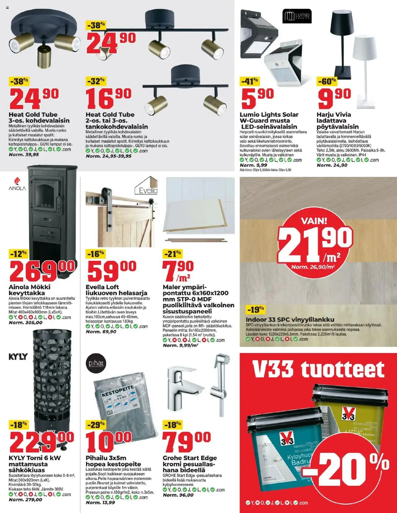  | Sivu: 14 | Tuotteet: Pesuallas, Akku, Pöytävalaisin