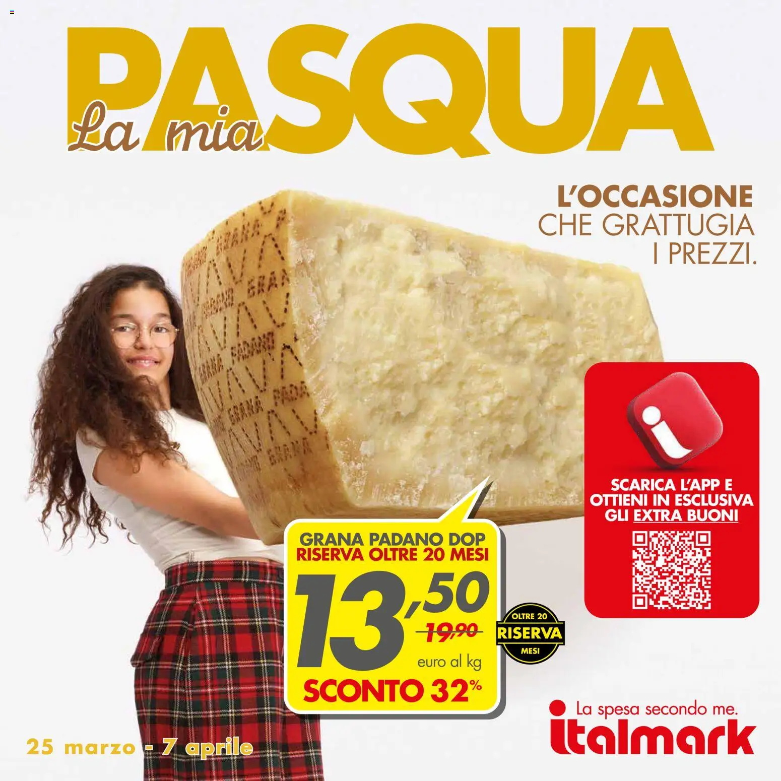 Volantino Italmark del 25.03.2026 | Pagina: 1 | Prodotti: Grana Padano