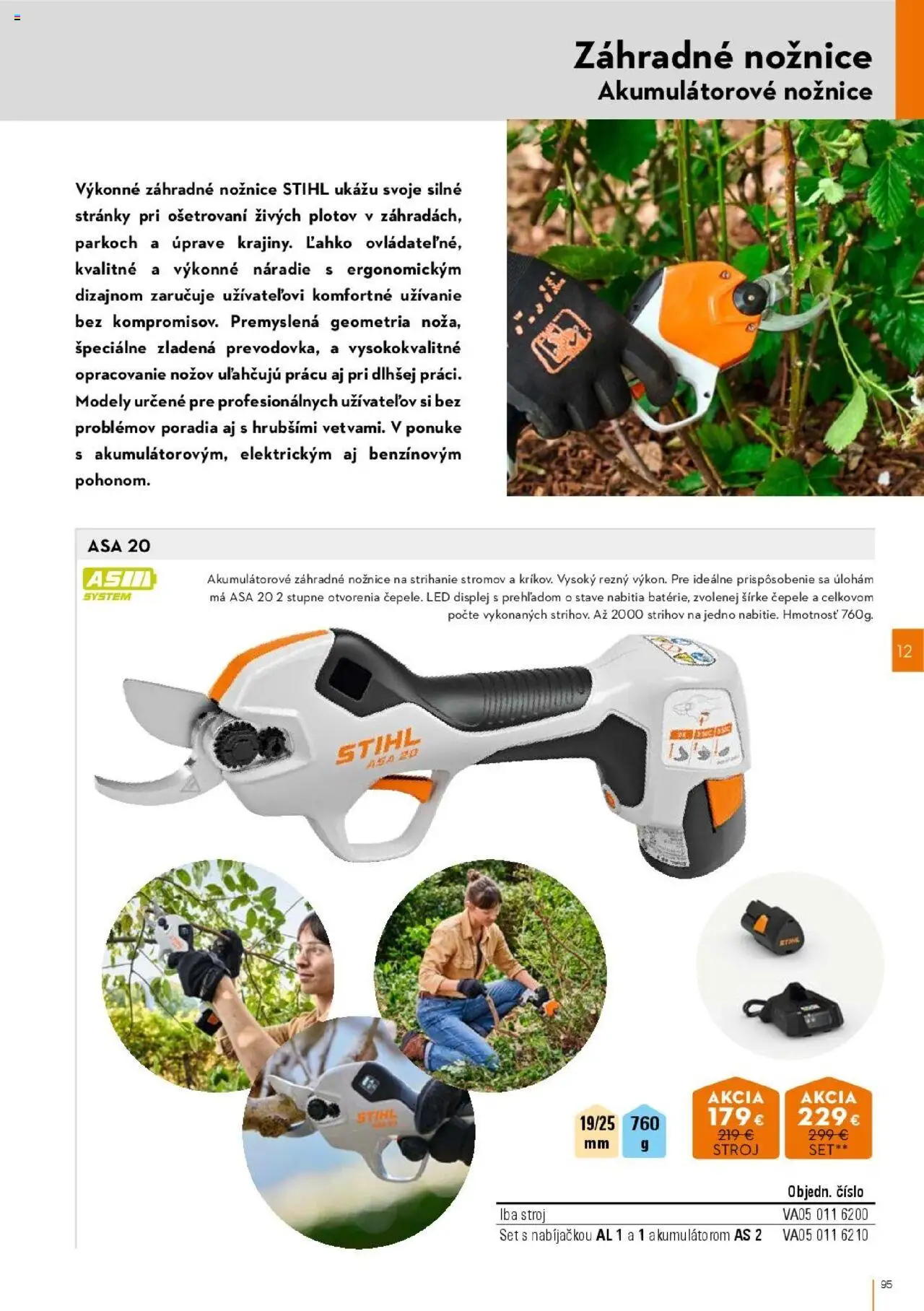 Nové STIHL akcie – leták je platný od 01.04.2025 | Strana: 95 | Produkty: Náradie, Led