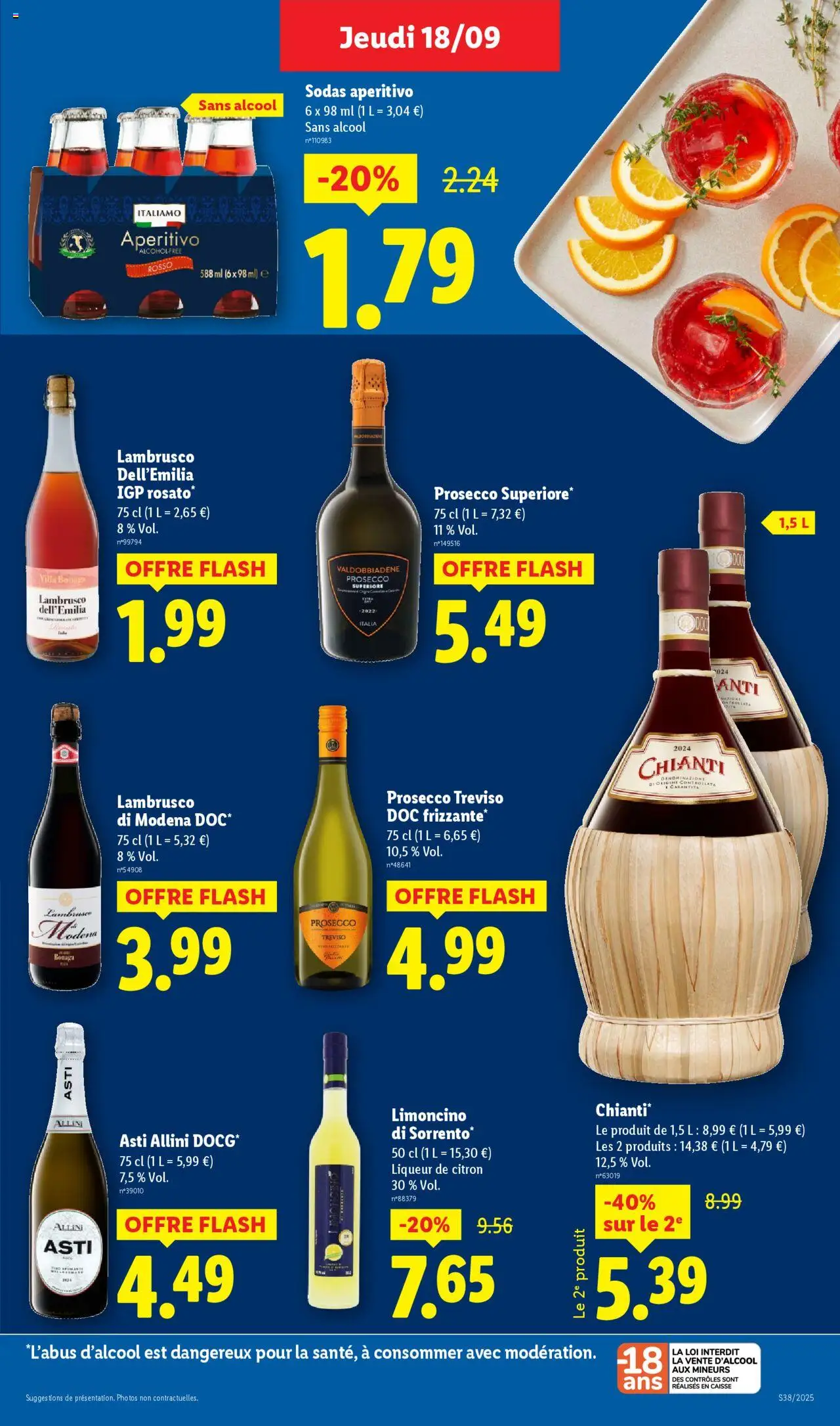  | Page: 27 | Produits: Sodas, Citron, Liqueur, Prosecco