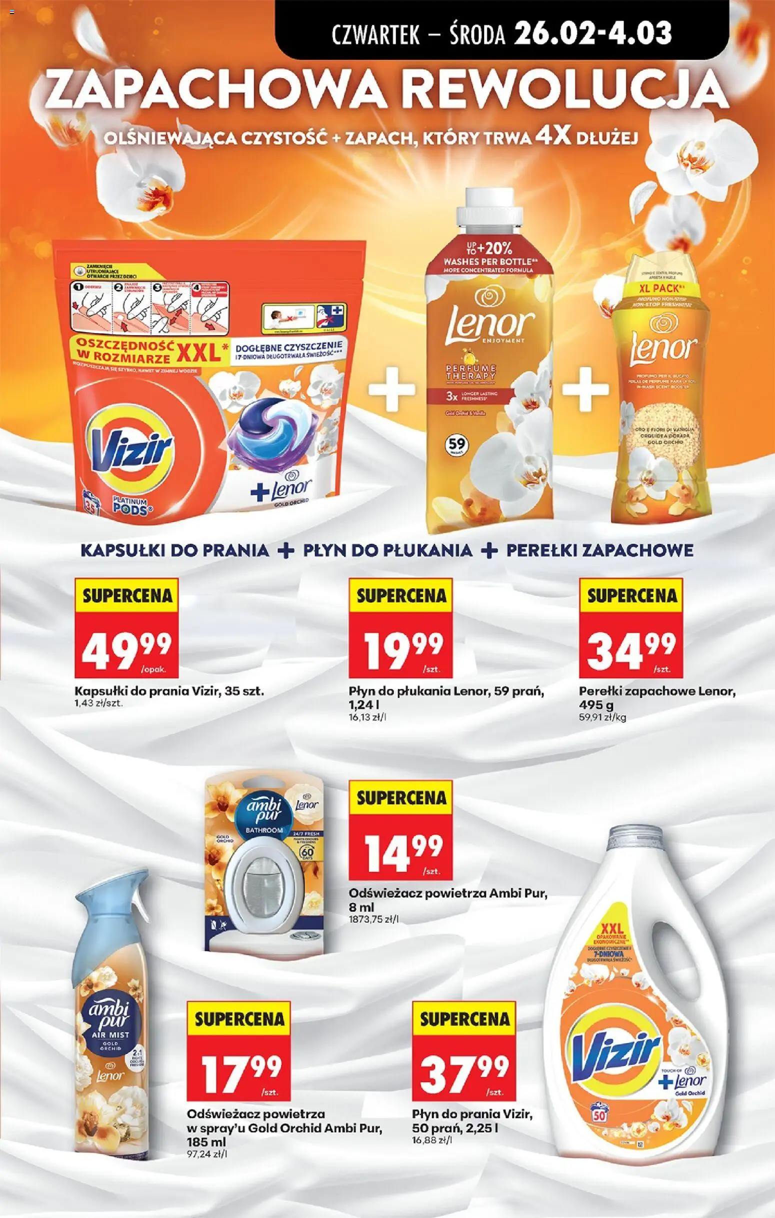 Biedronka gazetka - Oferta w tym tygodniu od 26.02.2026 | Strona: 75 | Produkty: Odświeżacz, Dorada, Kapsułki do prania, Detergent