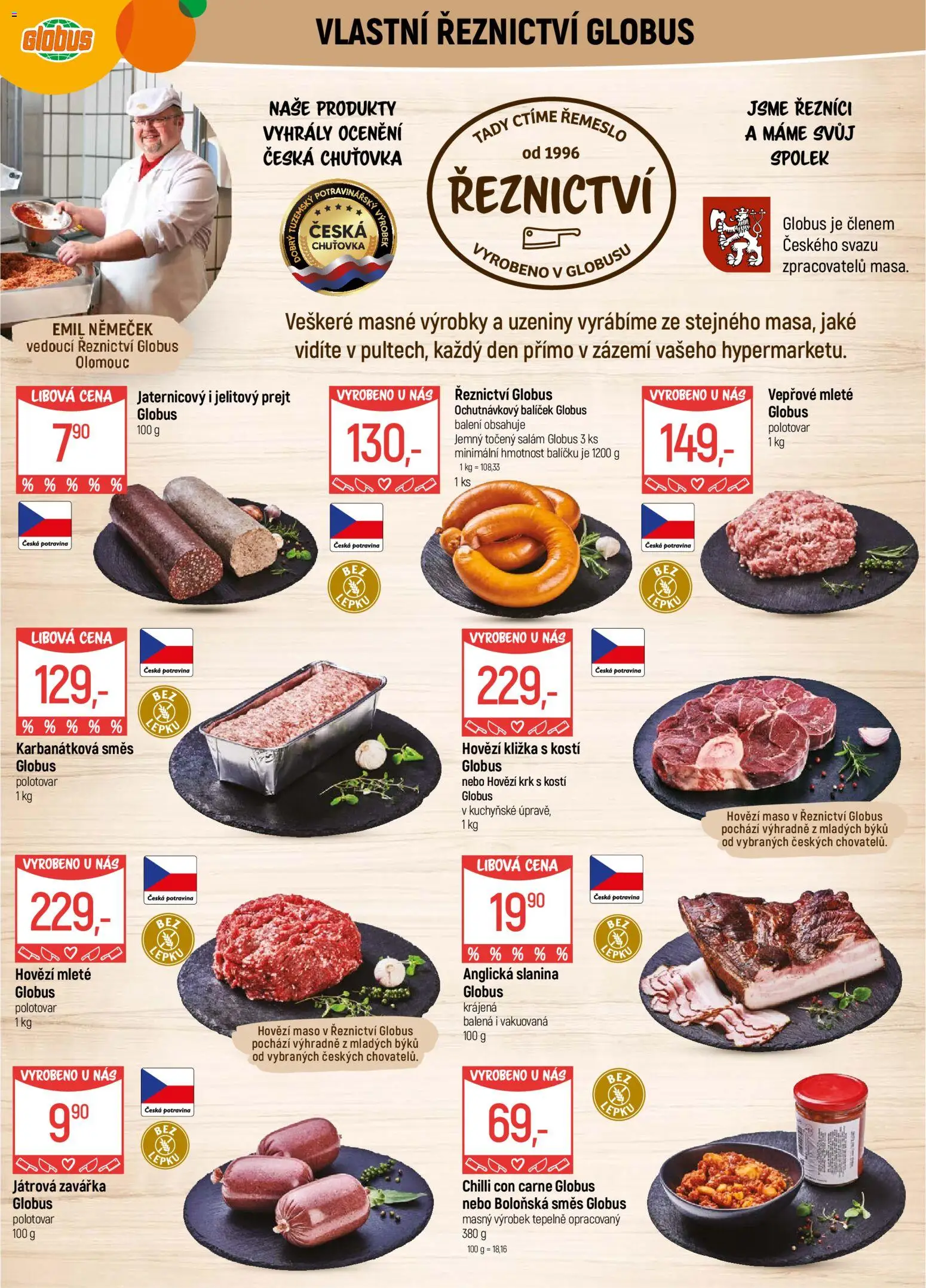 Globus leták - Olomouc od 02.01.2026 | Strana: 5 | Produkty: Hovězí, Globus, Salám, Anglická slanina