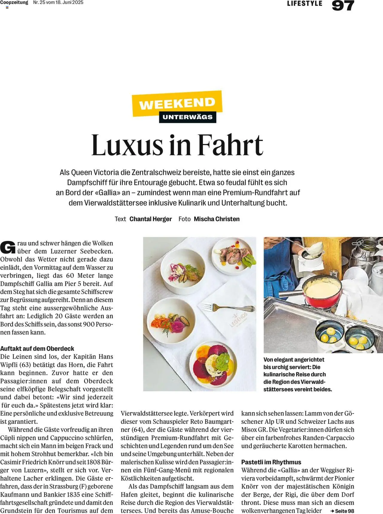 Coop Magazin ab 18.06.2025 | Seite: 97 | Produkte: Lachs, Wasser, Sehen