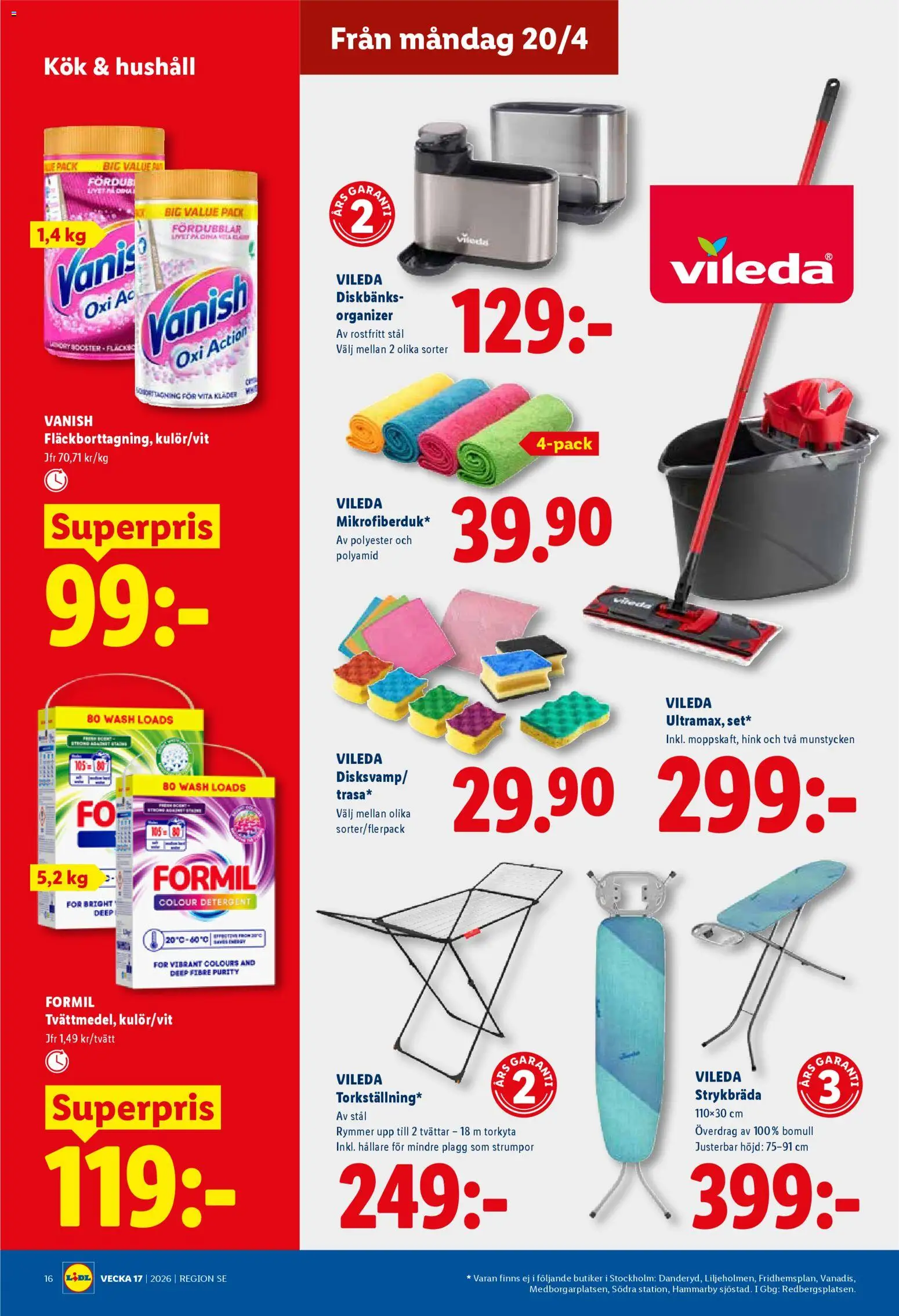 Lidl reklamblad aktuell från 20.04.2026 | Sida: 18 | Produkter: Hink, Kläder, Strumpor