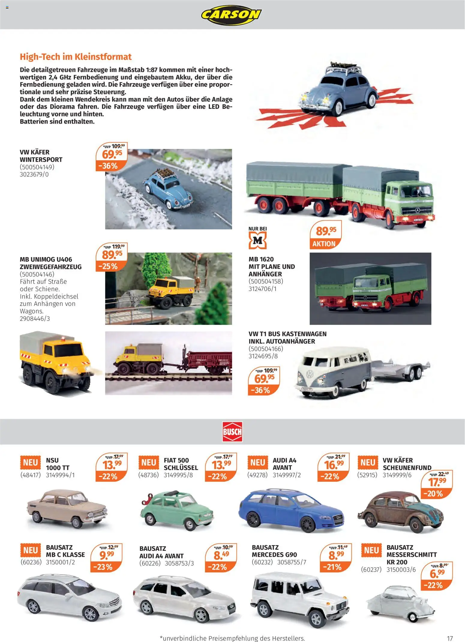 Müller Modell-Eisenbahn 2025 – gültig ab 27.10.2025 | Seite: 17 | Produkte: Batterien