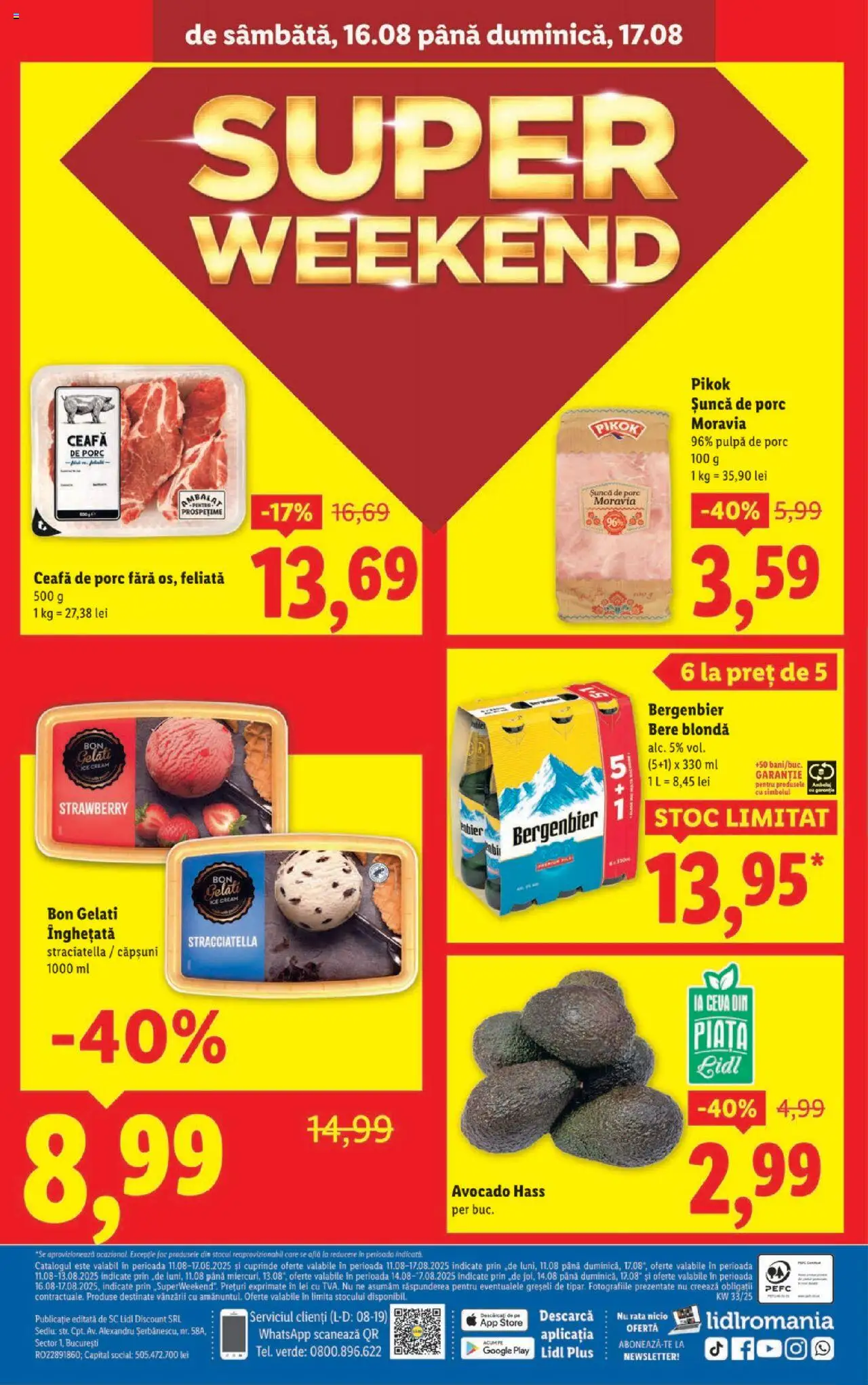 Catalog Lidl – valabil de la 11.08.2025 | Pagină: 38 | Produse: Rață, Șuncă, Înghețată, Avocado