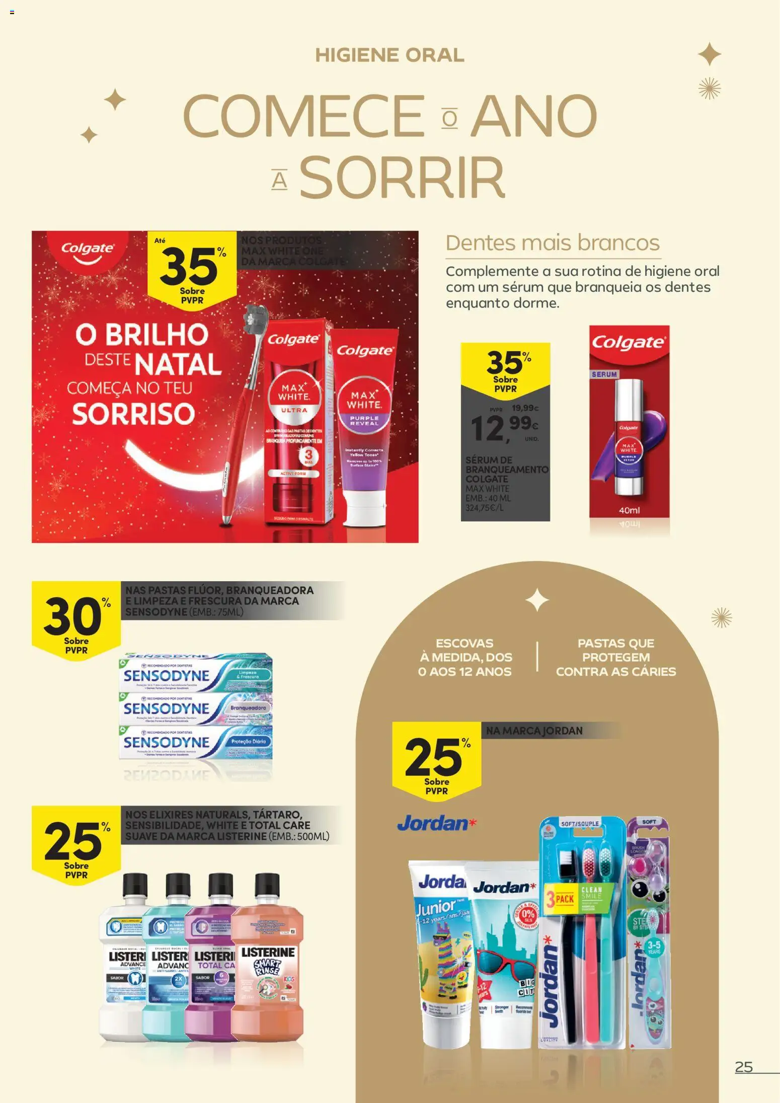 Continente - Festeje o Ano em beleza │ válido de 09.12.2025 | Página: 25 | Produtos: Pasta de dentes, Escova de dentes, Sérum