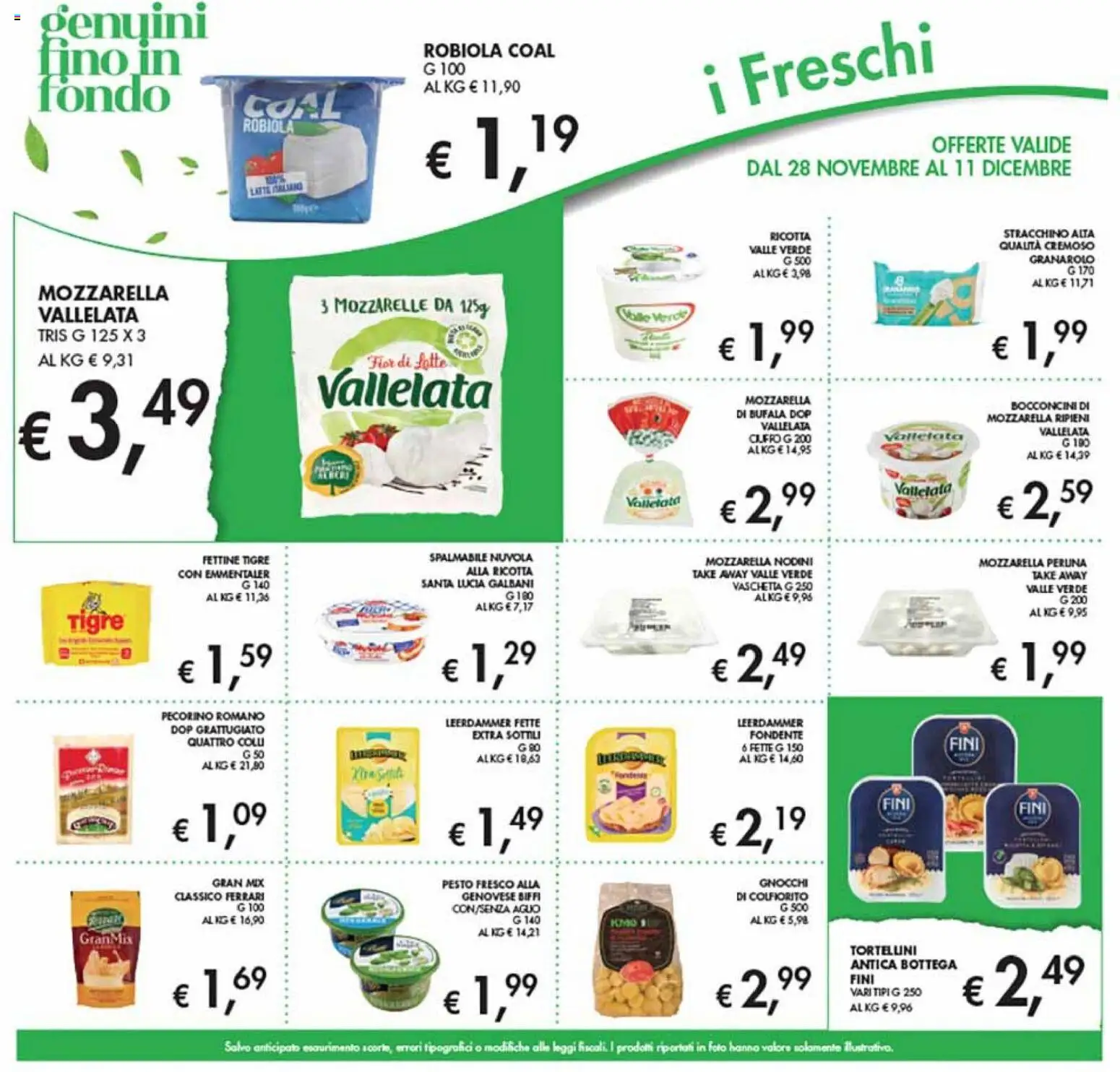 Volantino Coal del 28.11.2025 | Pagina: 8 | Prodotti: Mozzarella, Latte, Stracchino, Ricotta
