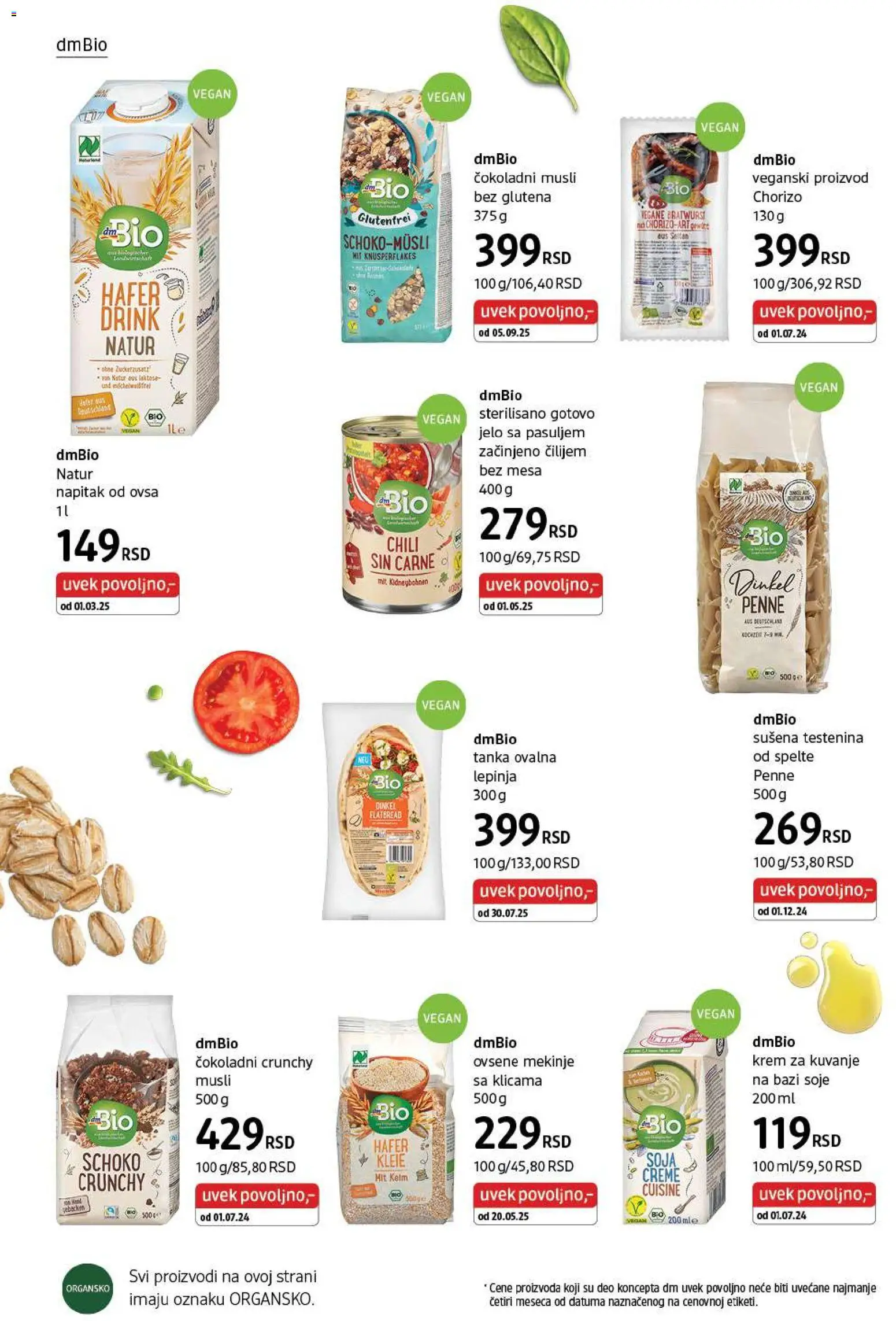 DM Drogerie katalog - važi od 01.03.2026 | Strana: 36 | Proizvode: Testenina, Miš, Musli