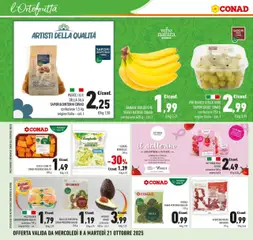 Anteprima del volantino AVOCADO CONAD, 550 g - cat. I valido a partire dal 08.10.2025 | Pagina: 22 | Prodotti: Mele, Insalata, Avocado, Zucca