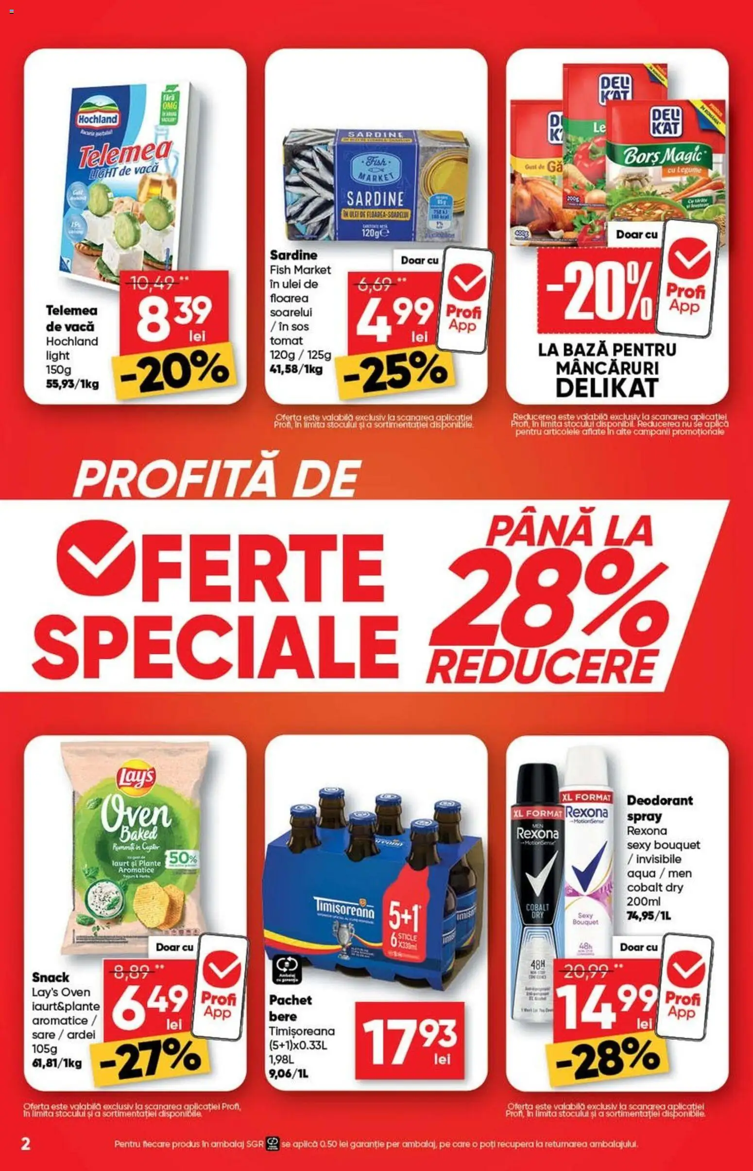 Noul catalog Profi – valabil de la 15.04.2026 | Pagină: 2 | Produse: Borș, Ulei, Sos, Sare