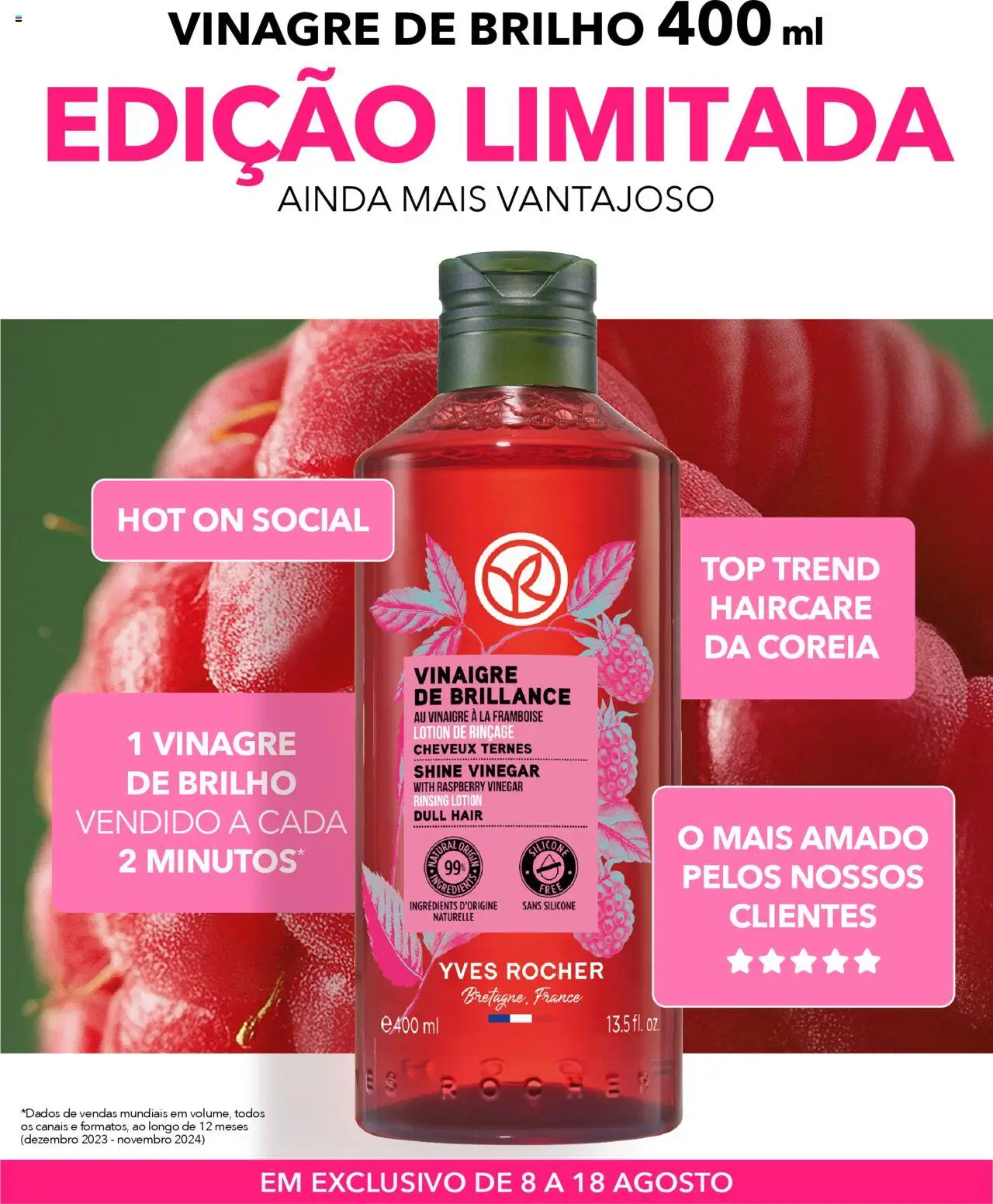 Yves Rocher catálogo Limitada │ válido de 08.08.2025 | Página: 1 | Produtos: Vinagre, Top