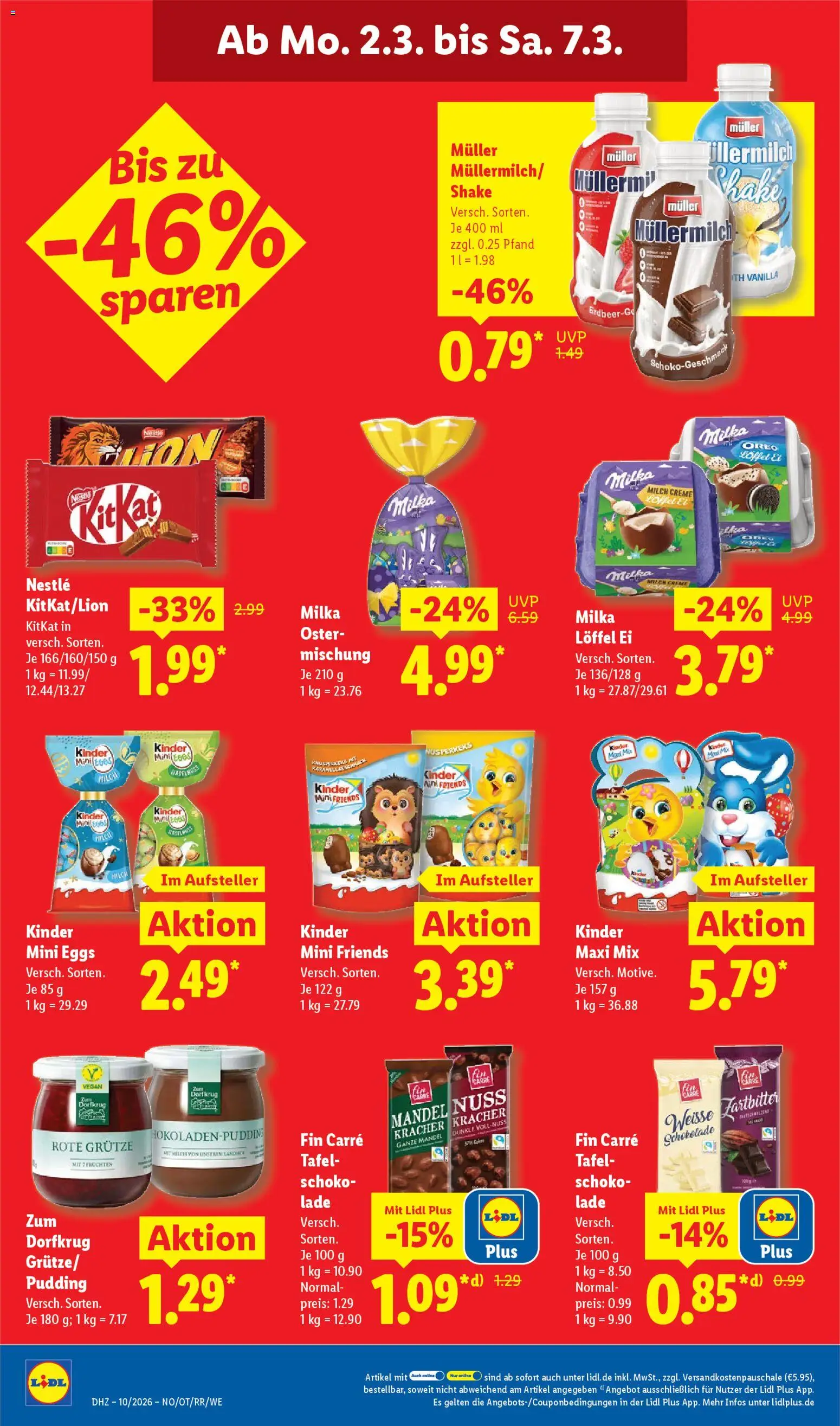 Lidl Prospekt Jessen – gültig ab 02.03.2026 | Seite: 16 | Produkte: Schokolade, Milka, Pudding, Creme