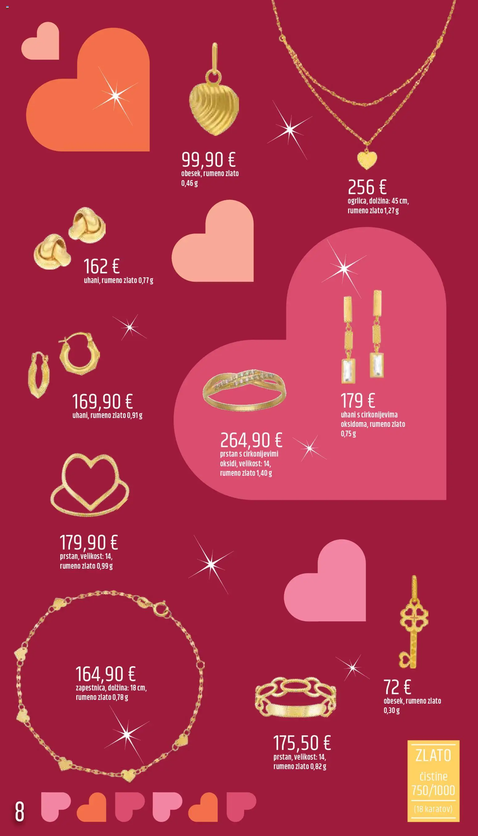Novi E.leclerc katalog ponudbe – veljaven od 06.02.2026 | Stran: 8 | Izdelki: Prstan, Uhani