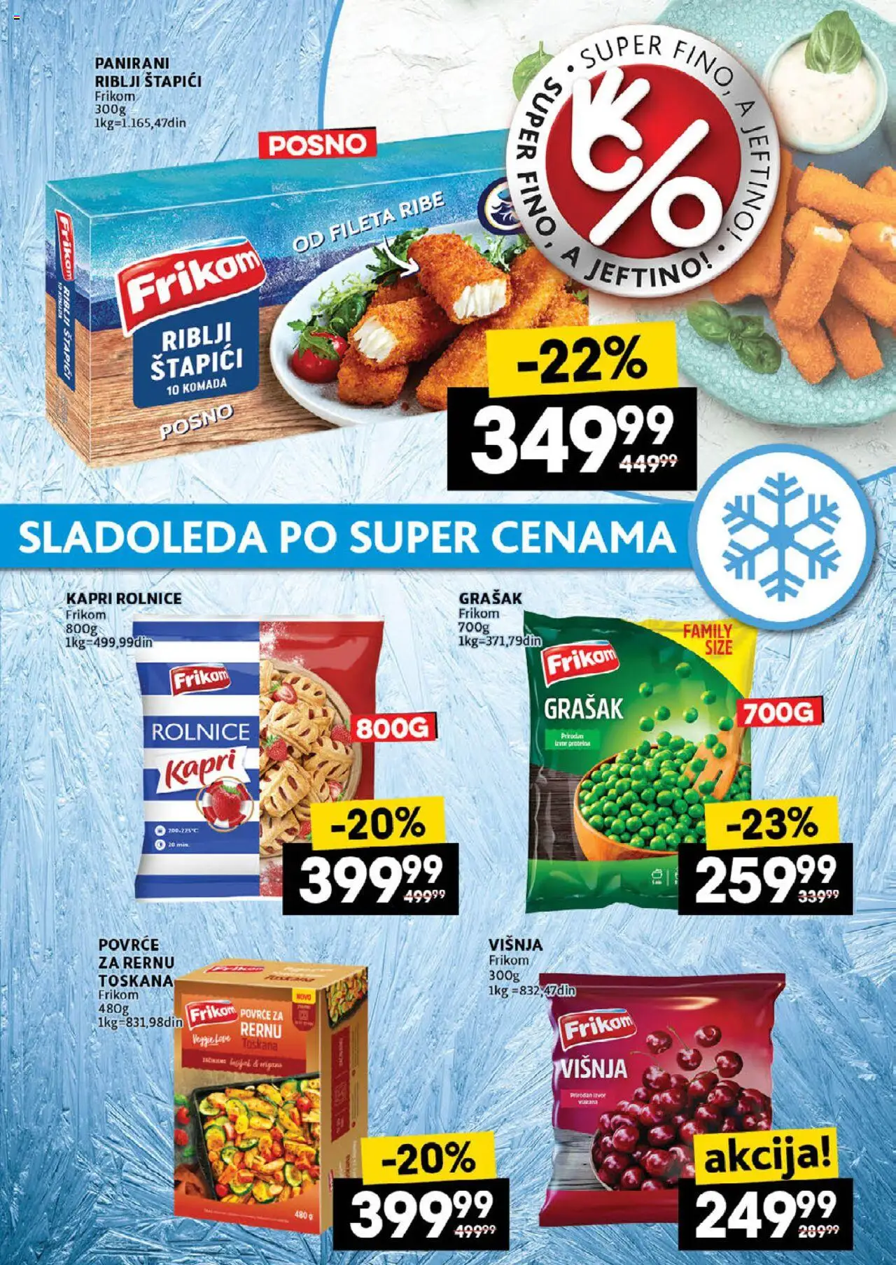 Idea katalog - važi od 03.07.2025 | Strana: 27 | Proizvode: Grašak, Riblji štapići, Višnja