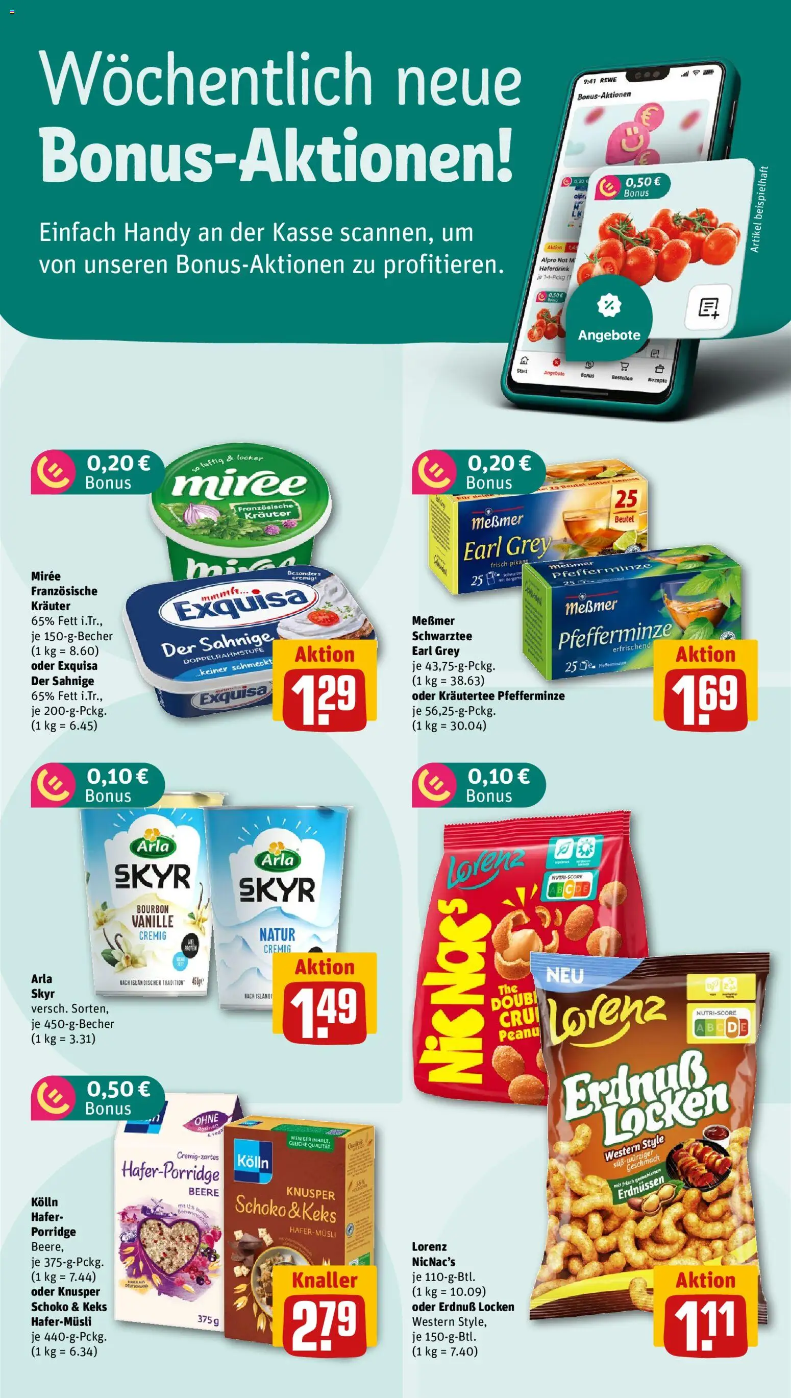 Rewe Prospekt 	 – gültig ab 02.02.2026 | Seite: 4 | Produkte: Haferdrink, Arla skyr, Exquisa, Alpro