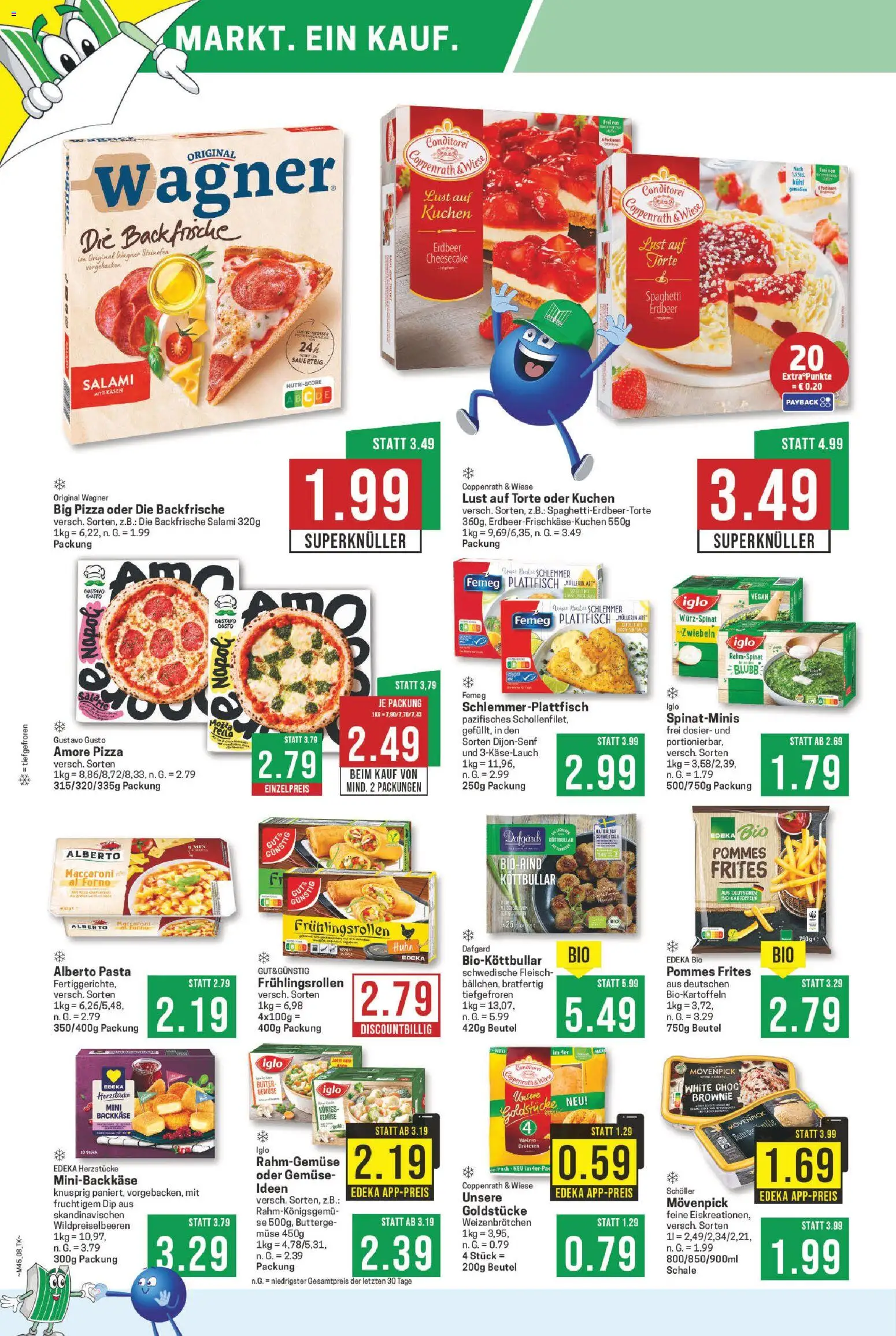 Marktkauf Prospekt 	 – gültig ab 03.11.2025 | Seite: 8 | Produkte: Iglo, Zwiebeln, Pasta, Pizza