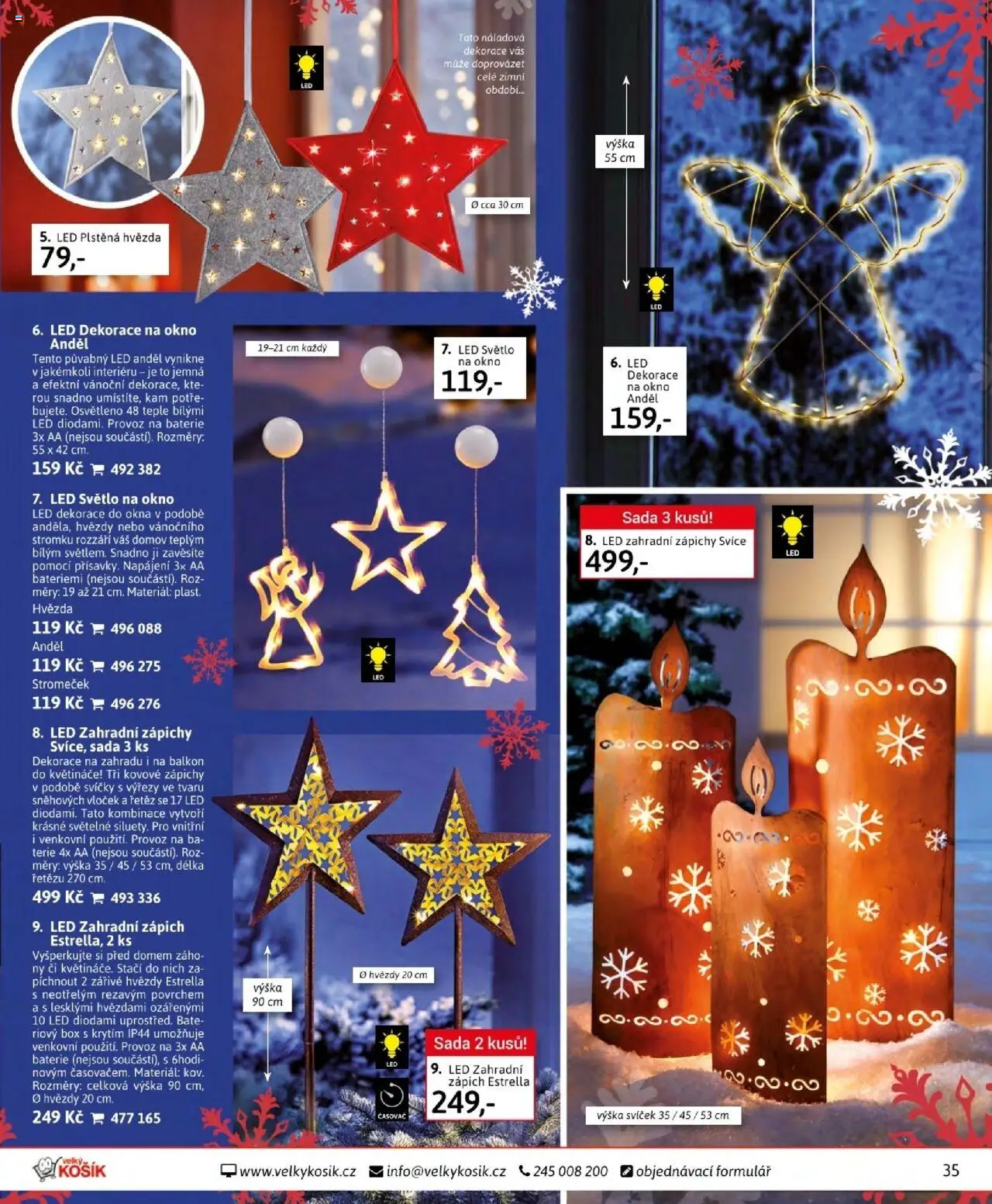 Velký Košík katalog říjen od 01.10.2025 | Strana: 35 | Produkty: Box, Květináče, LED, LED světlo