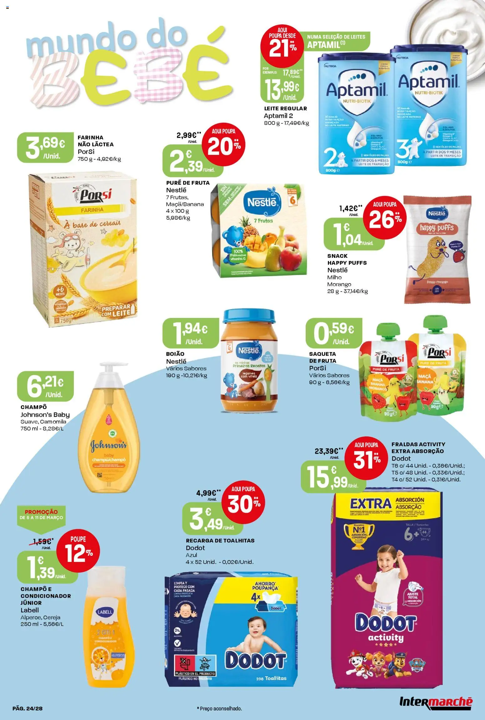 Intermarché Folheto Contact │ válido de 05.03.2026 | Página: 24 | Produtos: Condicionador, Cereja, Nestlé, Maça